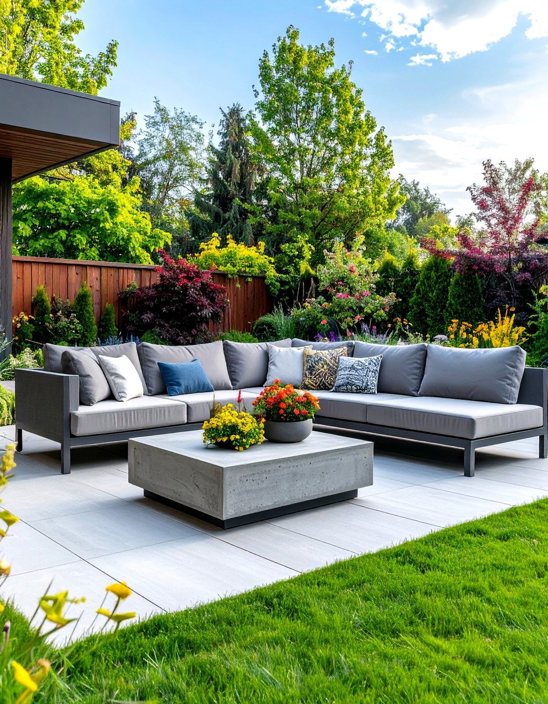 Picture of 30 Outdoor Sitting Area Ideas for Maximum Relaxation - We Love Home Blog