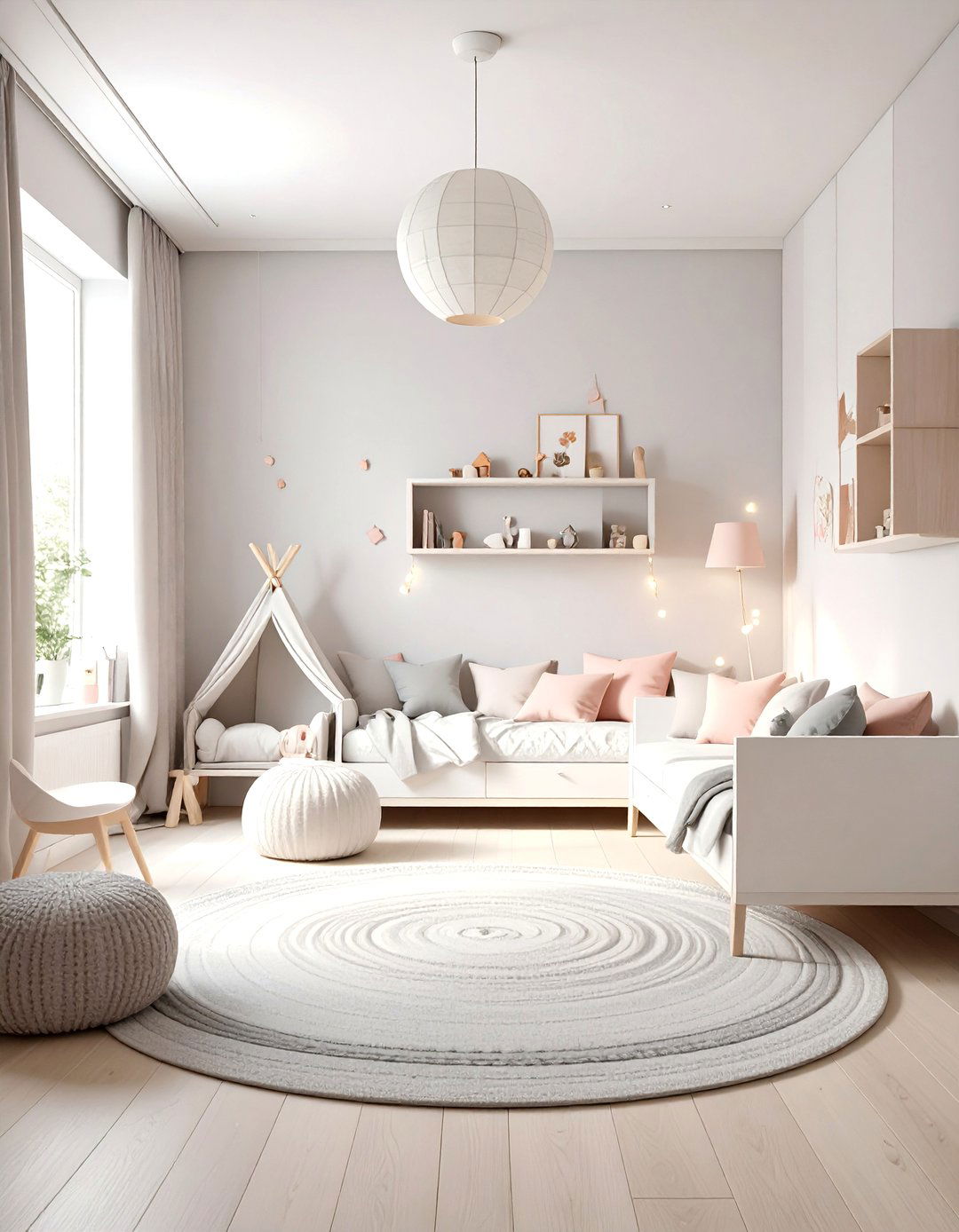 Modern Minimalist Playroom - 30 little girls room ideas