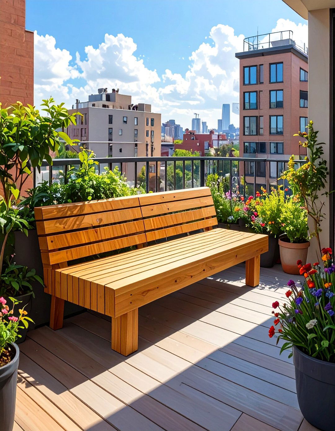 Modern Minimalist Plywood Bench - 30 outdoor bench ideas