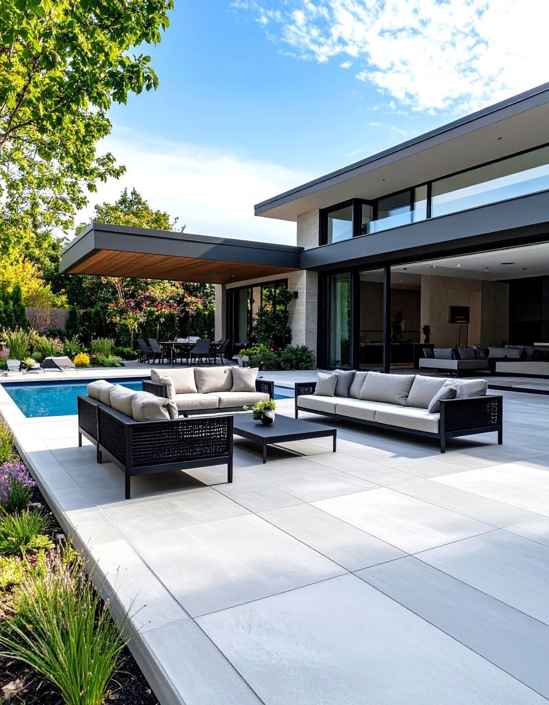 Modern Minimalist Pool Patio - 30 pool patio ideas