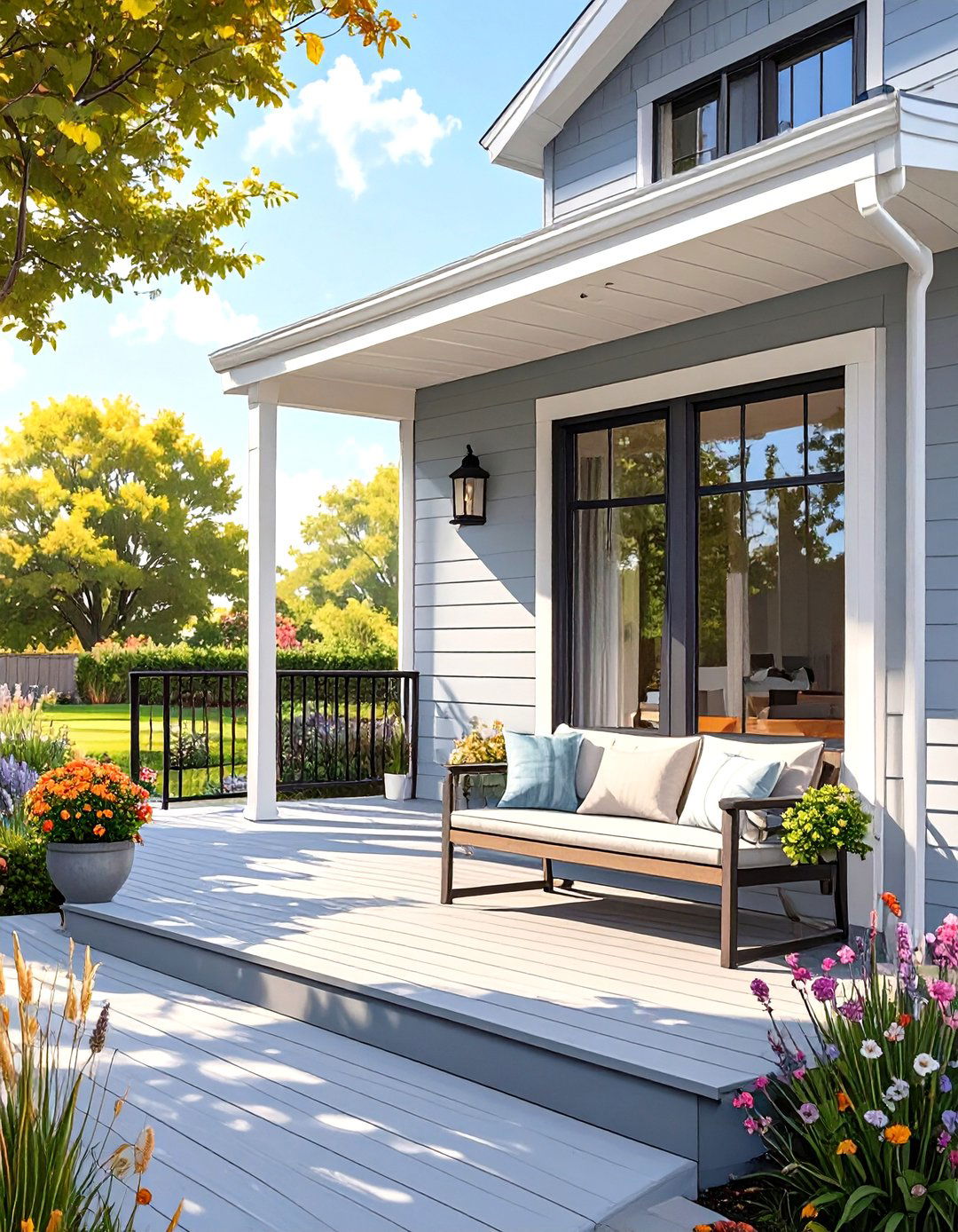 Modern Minimalist Porch Design - 30 mobile home porch ideas