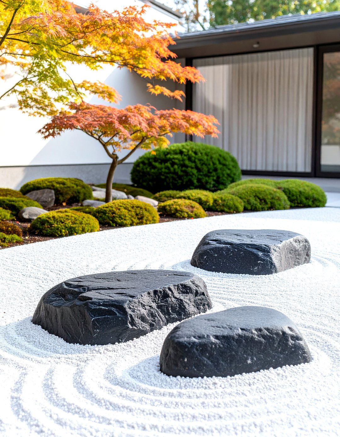 Modern Minimalist Rock Garden - 30 simple rock garden ideas
