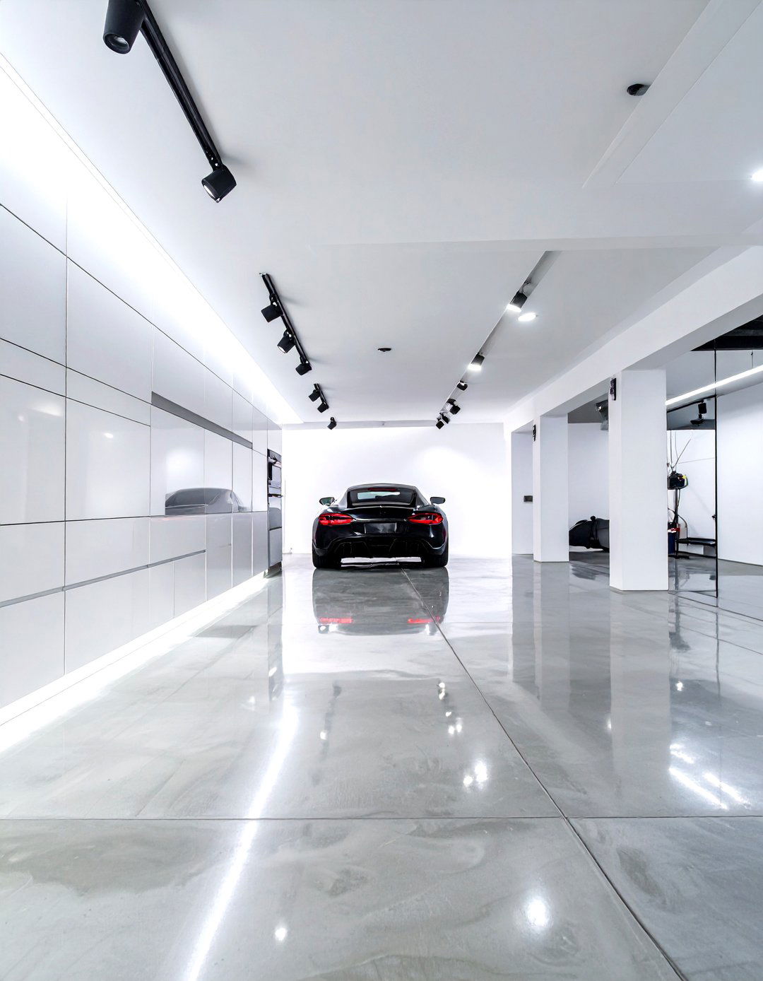 Modern Minimalist Showroom Garage - 30 garage layout ideas