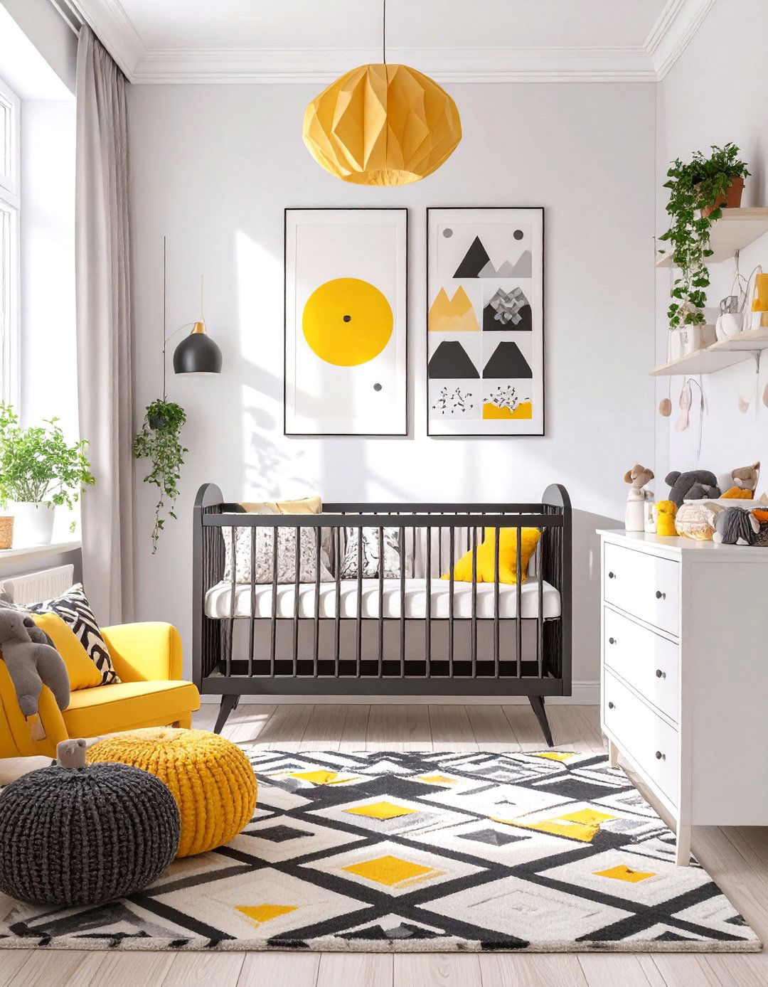 Modern Monochrome Nursery - 30 nursery inspo ideas