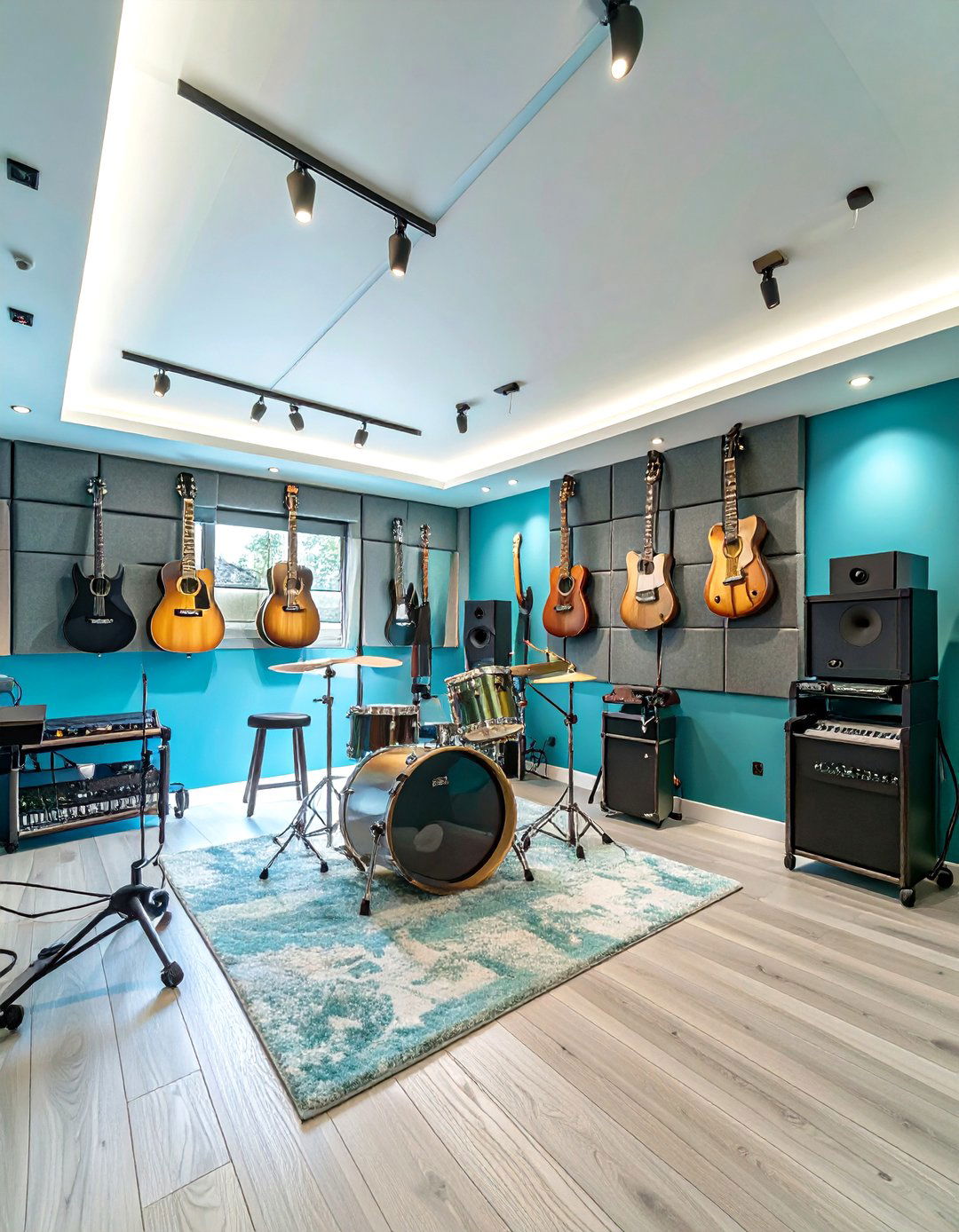 Modern Music Practice Room - 30 bonus room above garage ideas