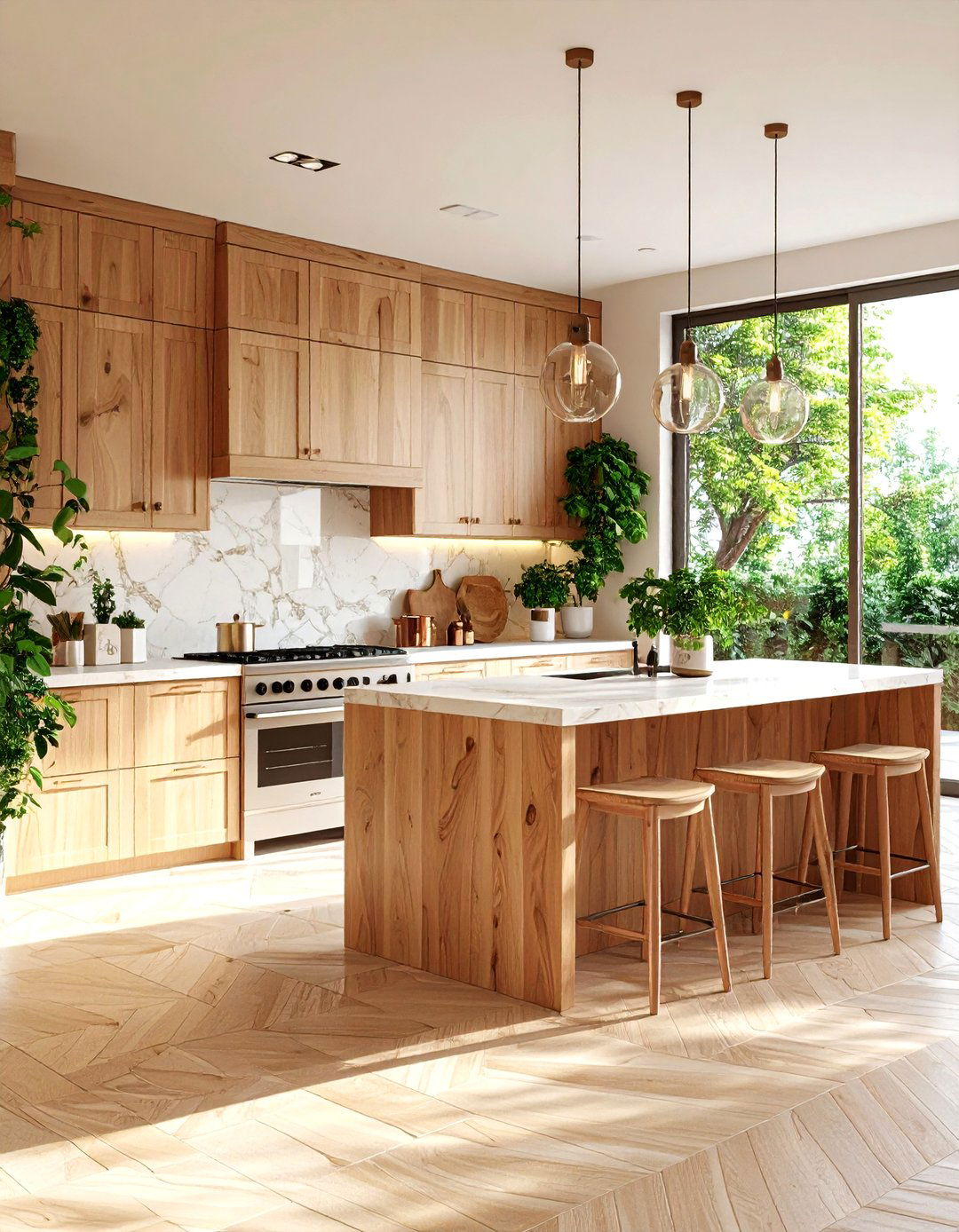 Modern Organic Kitchen - 30 3d rendering interior design ideas