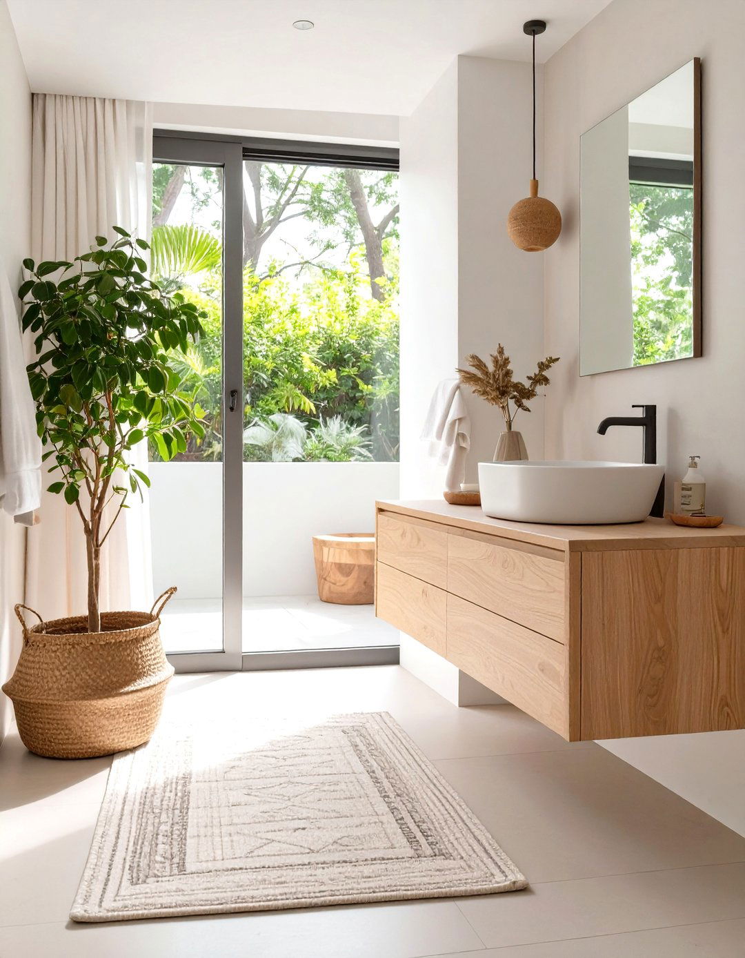 Modern Organic Small Bathroom - 30 cheap bathroom ideas for small bathrooms