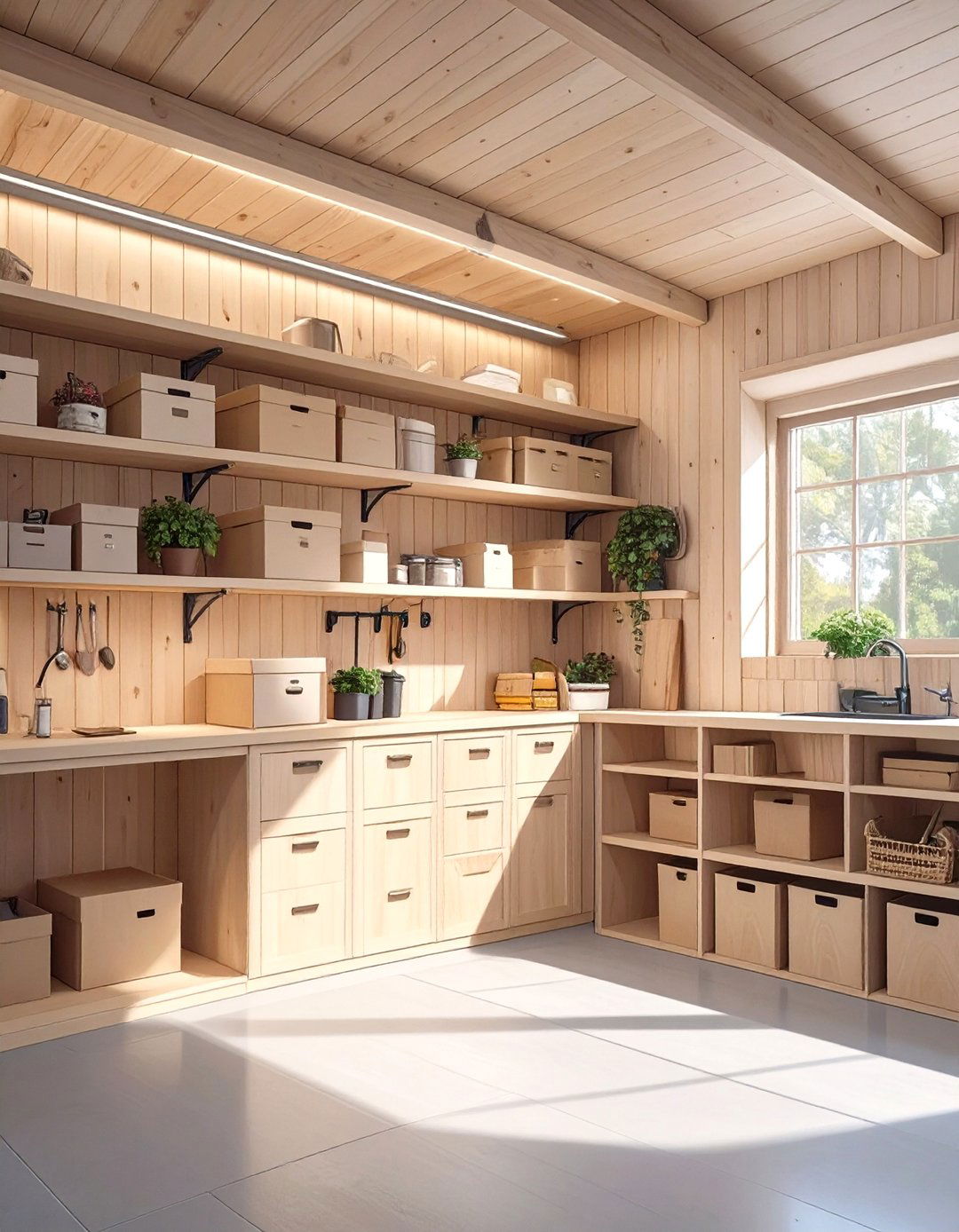 Modern Plywood Wall Panels - 30 interior garage wall ideas