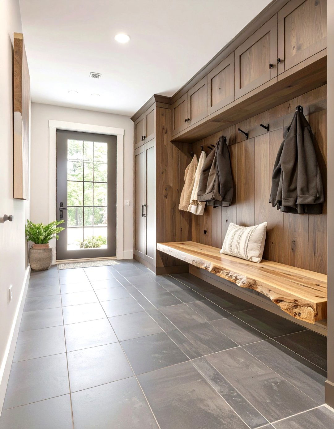 Modern Rustic Mudroom - 30 mudroom storage ideas