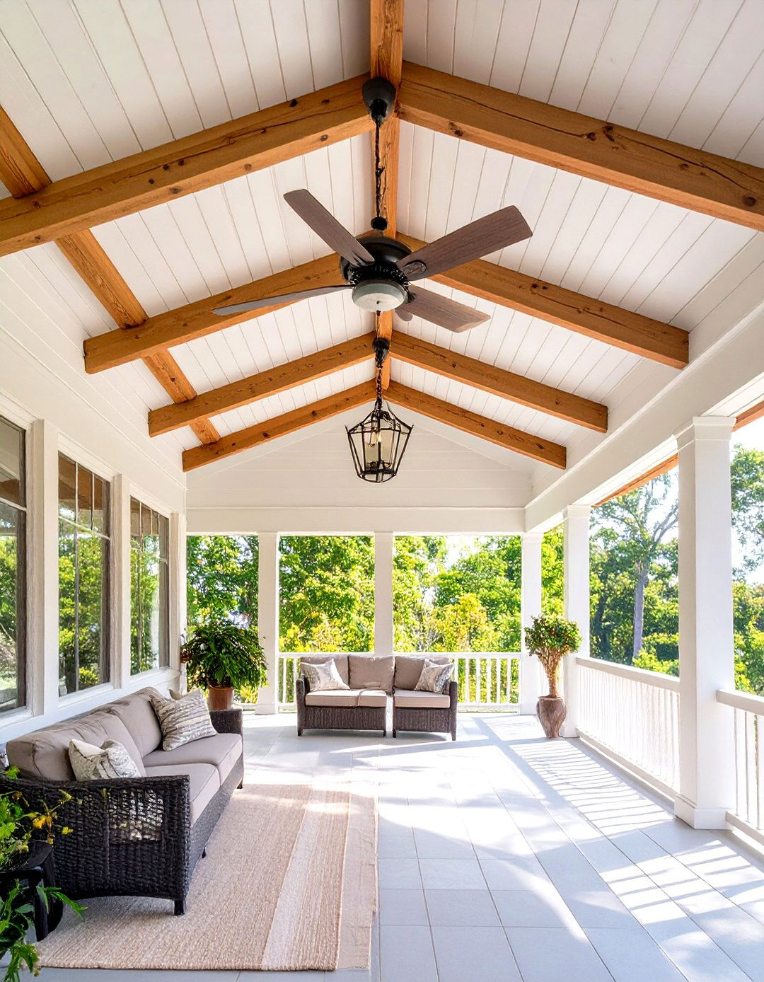 Modern Screen Porch with Minimalist Design - 30 screen porch ideas