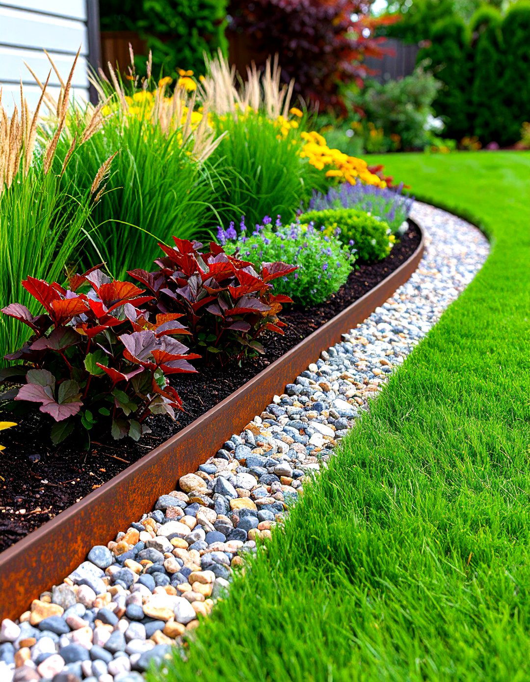 Modern Steel Landscape Edging - 30 landscaping border ideas