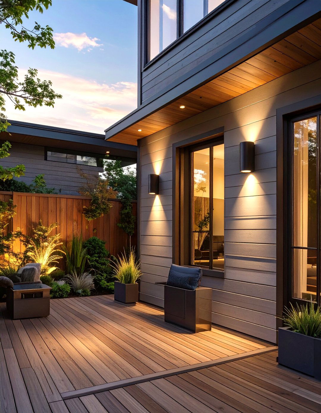 Modern Wall Sconces - 30 deck lighting ideas