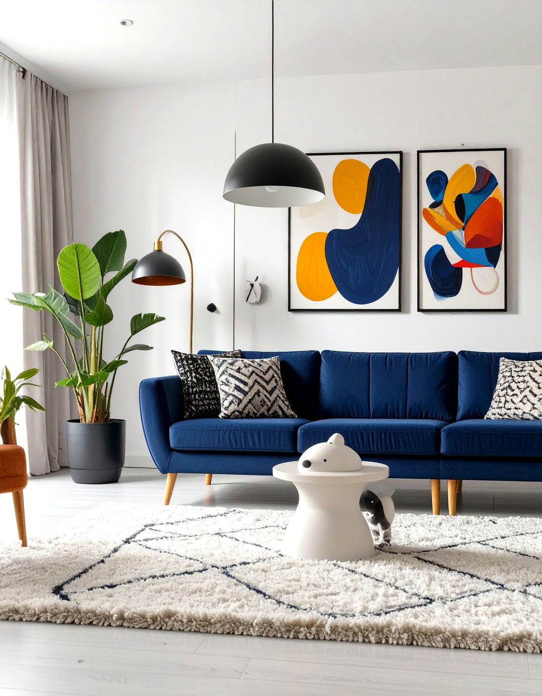 Modern Whimsy Living Room - 30 cute living room ideas