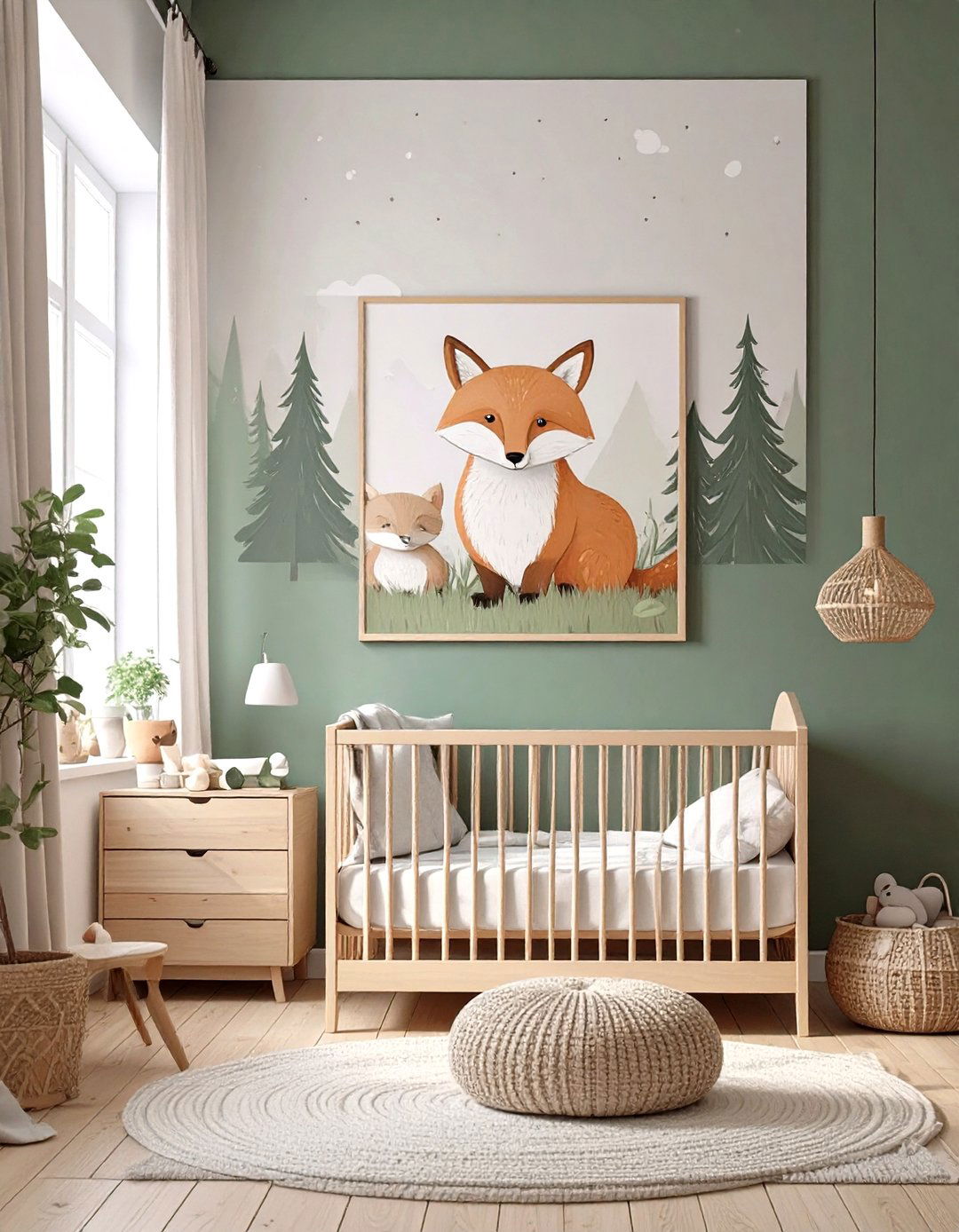 Modern Woodland Creature Theme - 30 modern baby boy room ideas