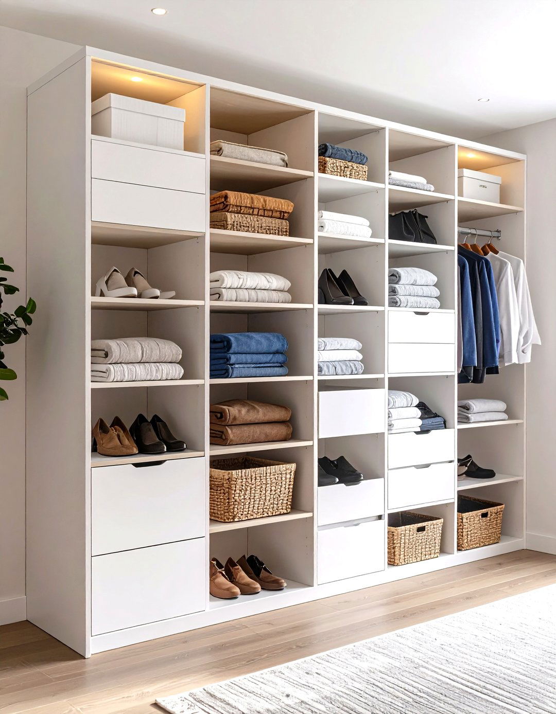 Modular Cube Storage Closet - 30 diy closet ideas