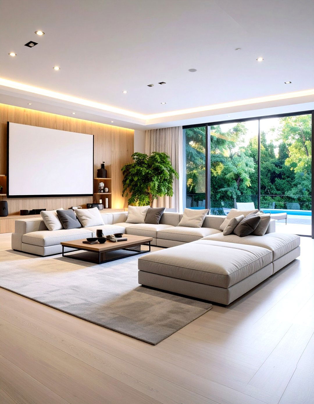 Modular Pit Sofa Configuration - 30 home theater seating ideas
