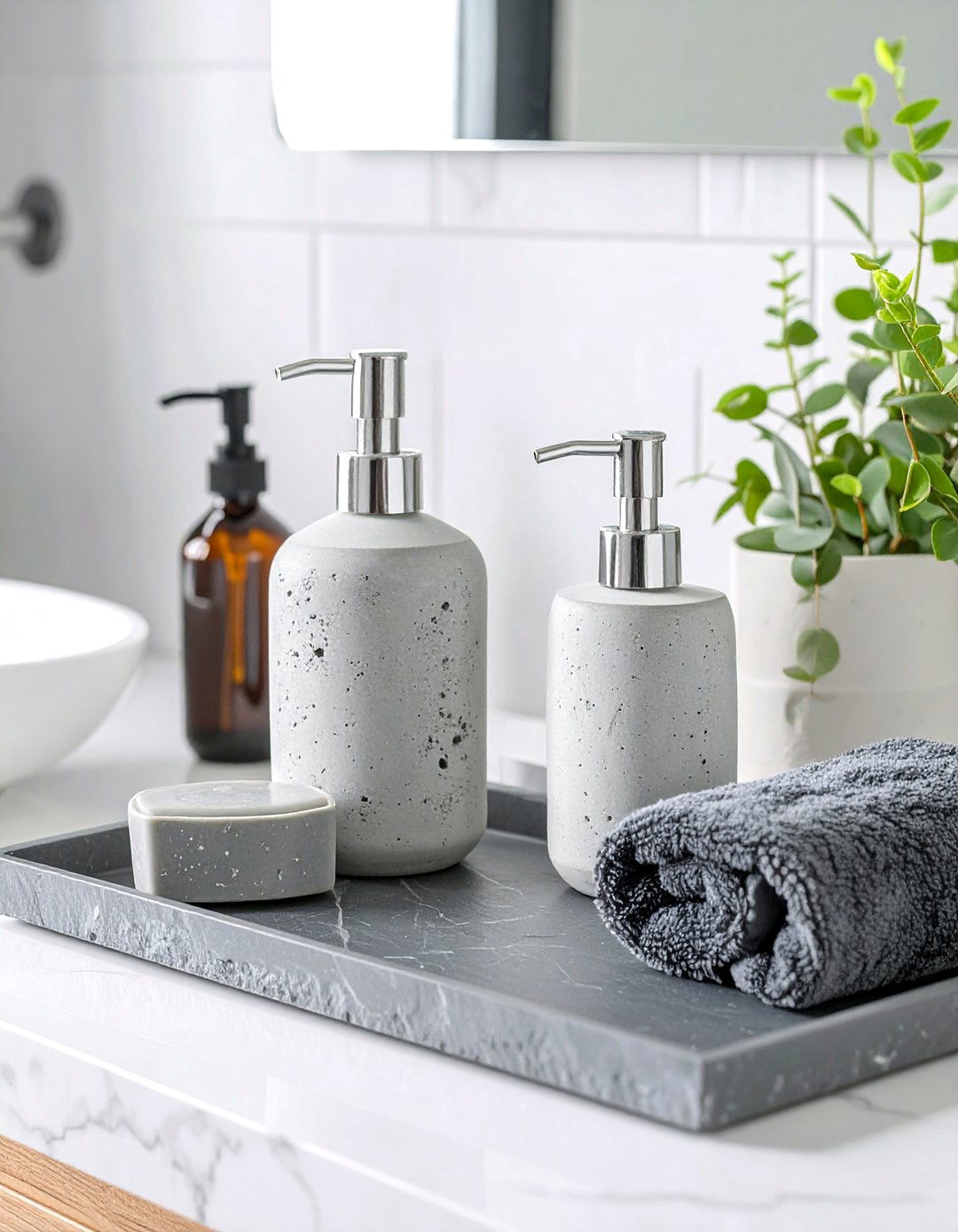 Monochromatic Bathroom Accessories - 30 bathroom accessories ideas