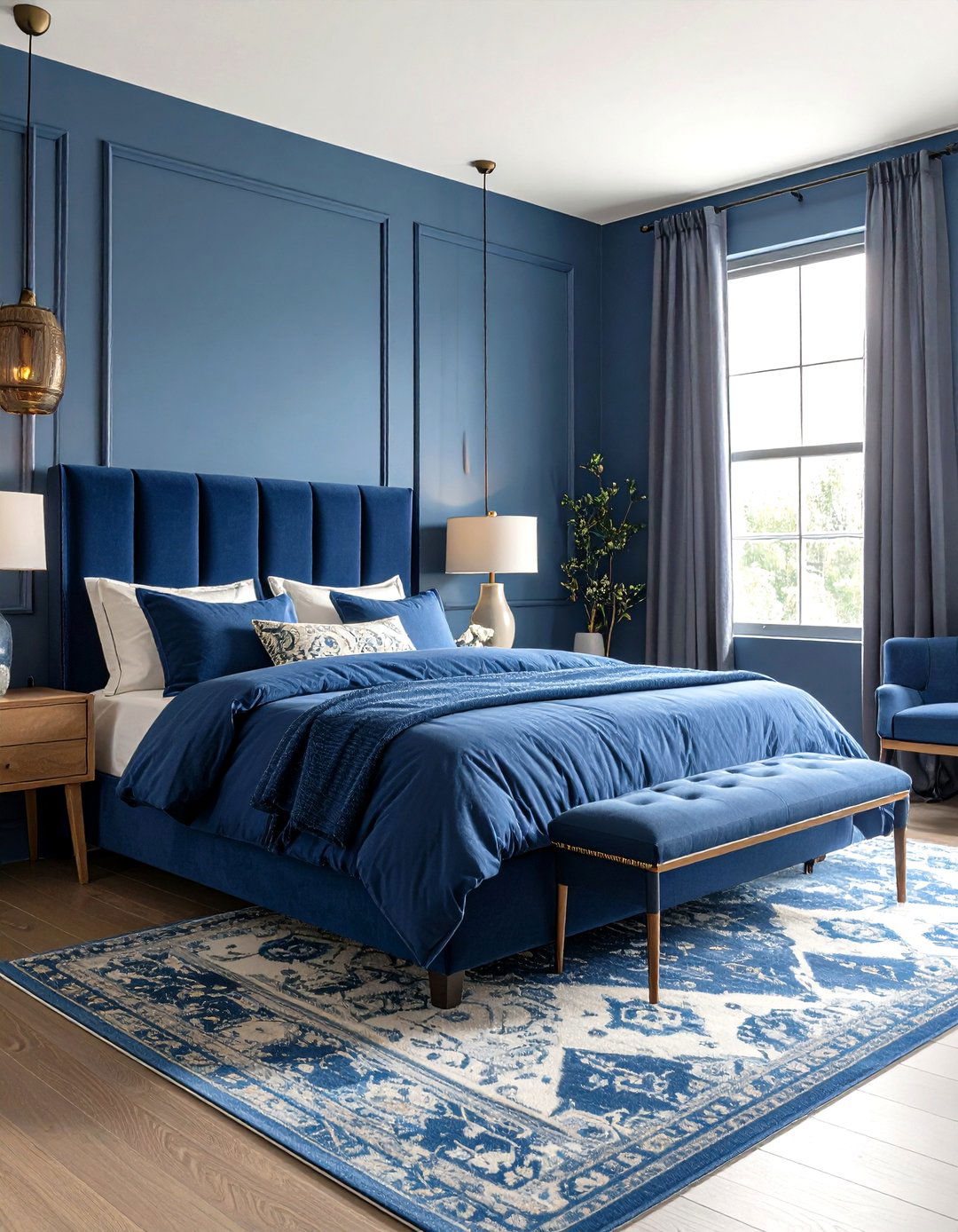 Monochromatic Blue Tones - 30 interior design color palette ideas
