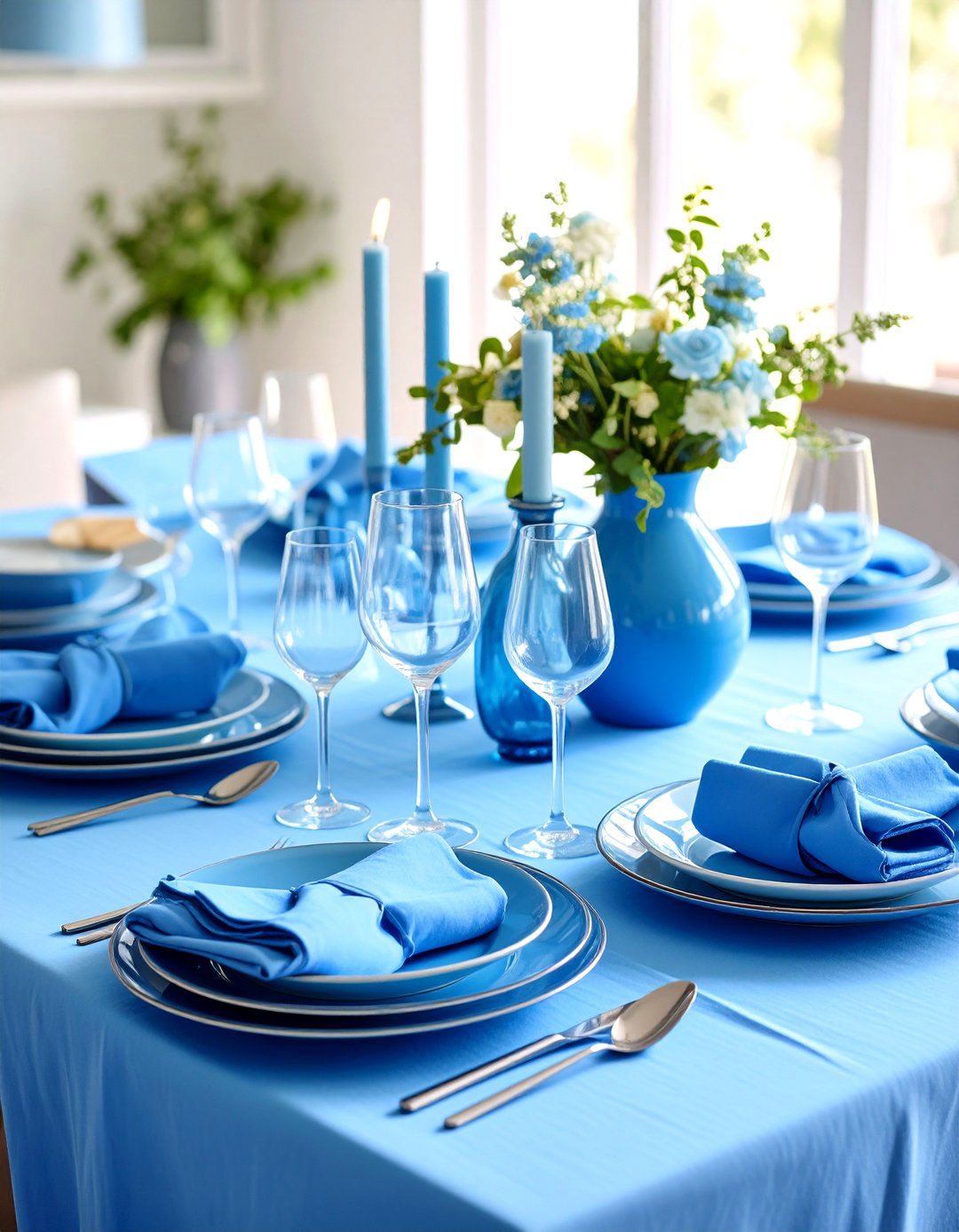 Monochromatic Color Pop - 30 kitchen table decorations ideas