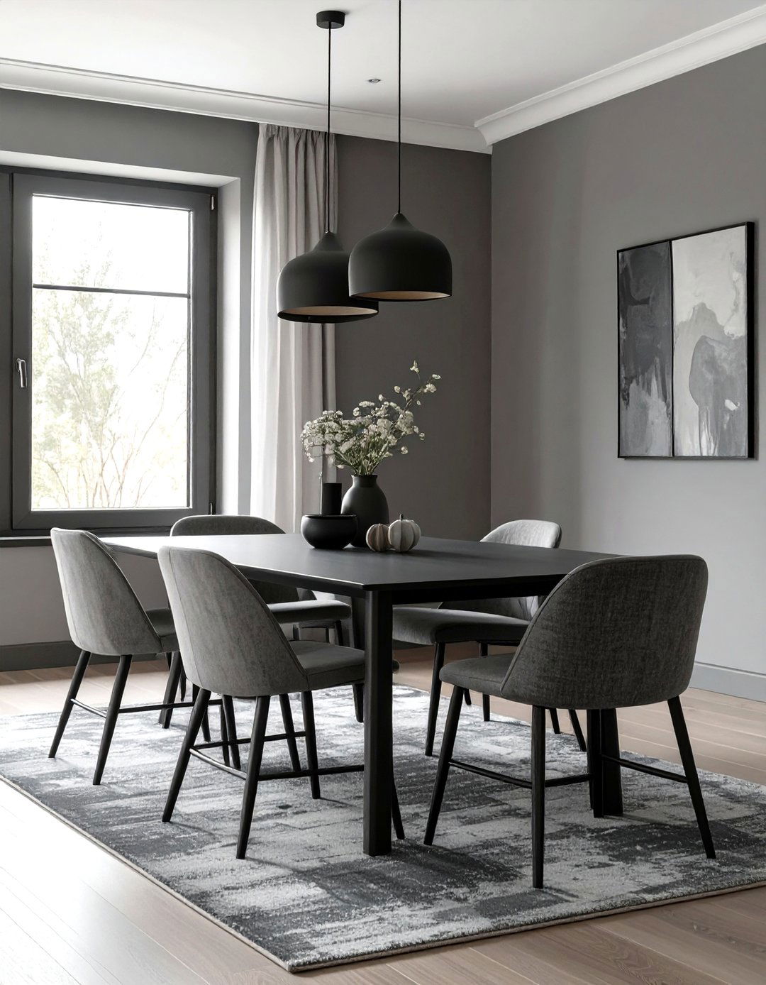 Monochromatic Color Scheme - 30 simple dining room ideas