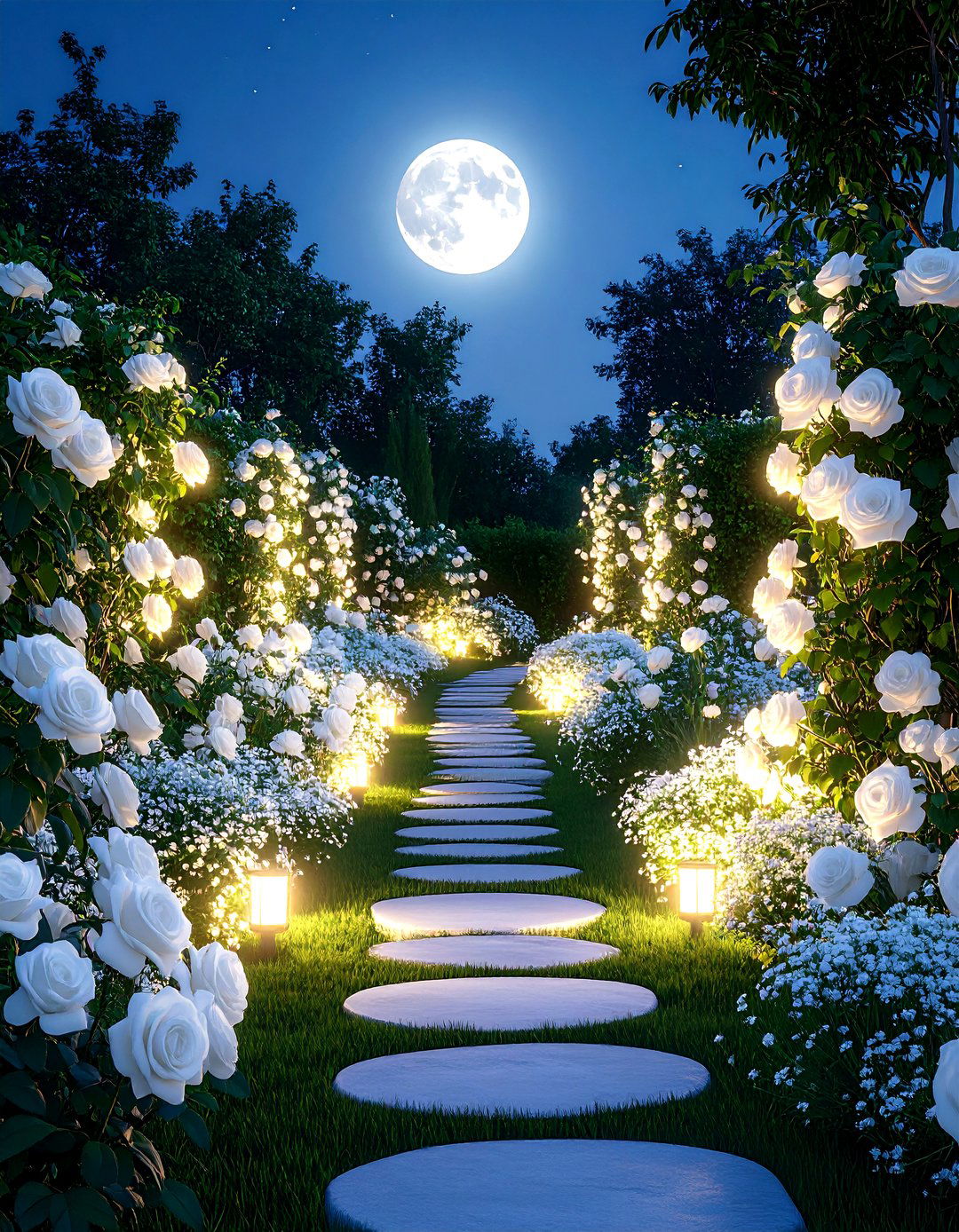 Monochromatic Color Scheme Flower Bed Garden - 30 flower bed garden ideas