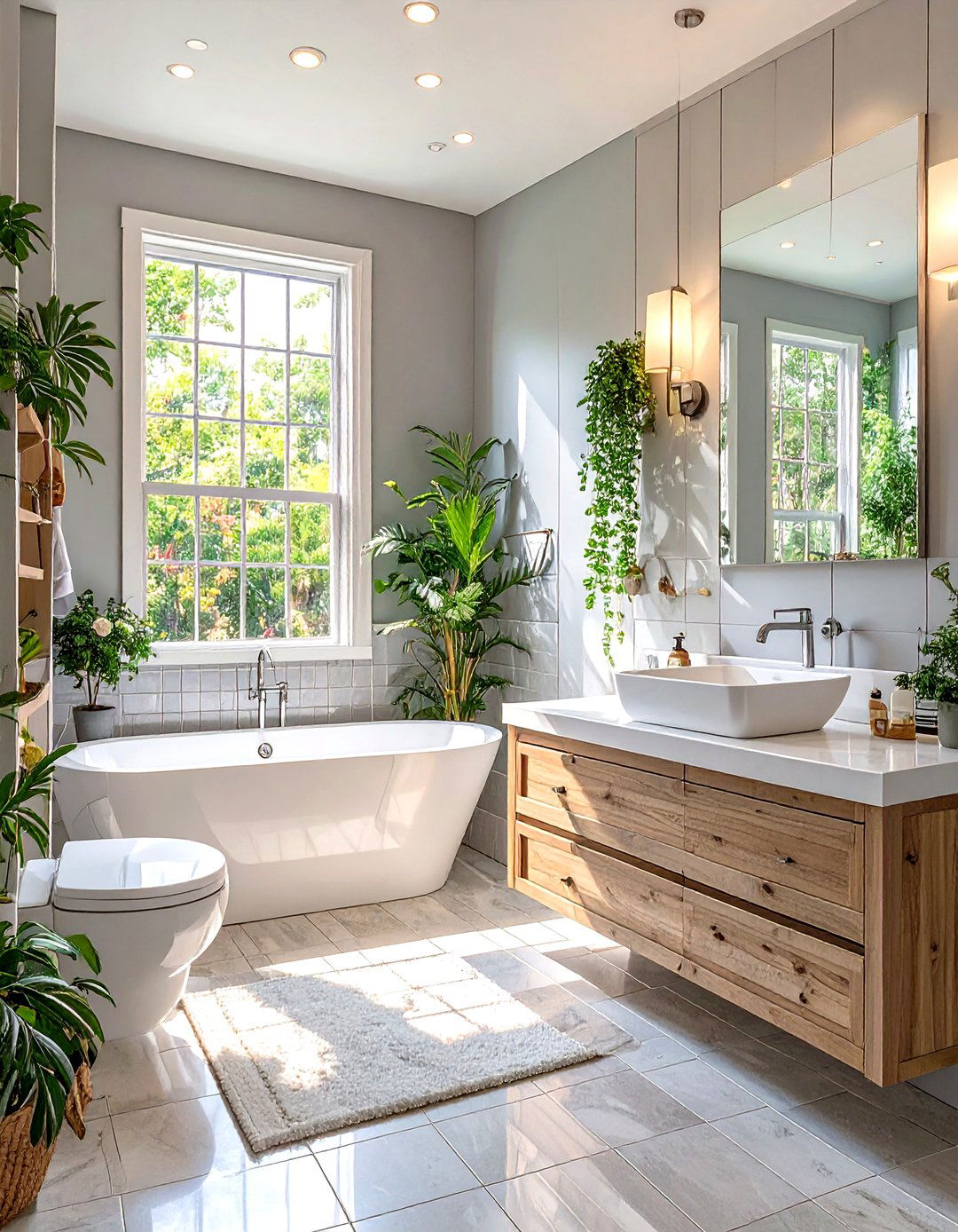 Monochromatic Color Schemes - 30 tiny bathroom ideas