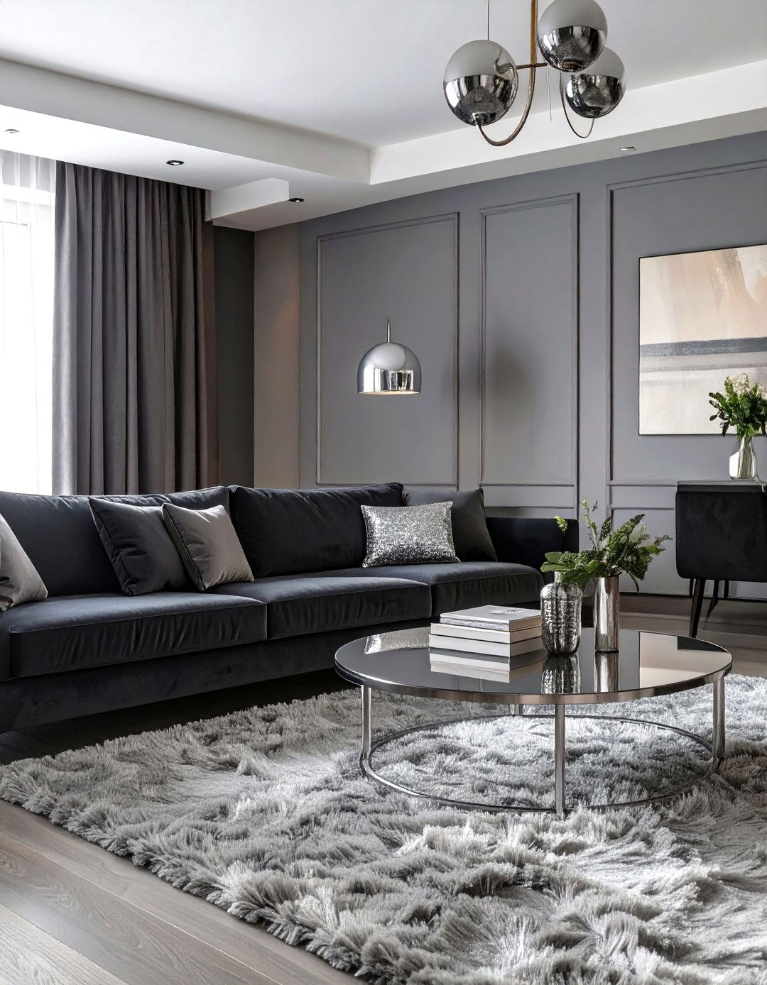 Monochromatic Elegance Living Room - 30 modern luxury modern living room design ideas