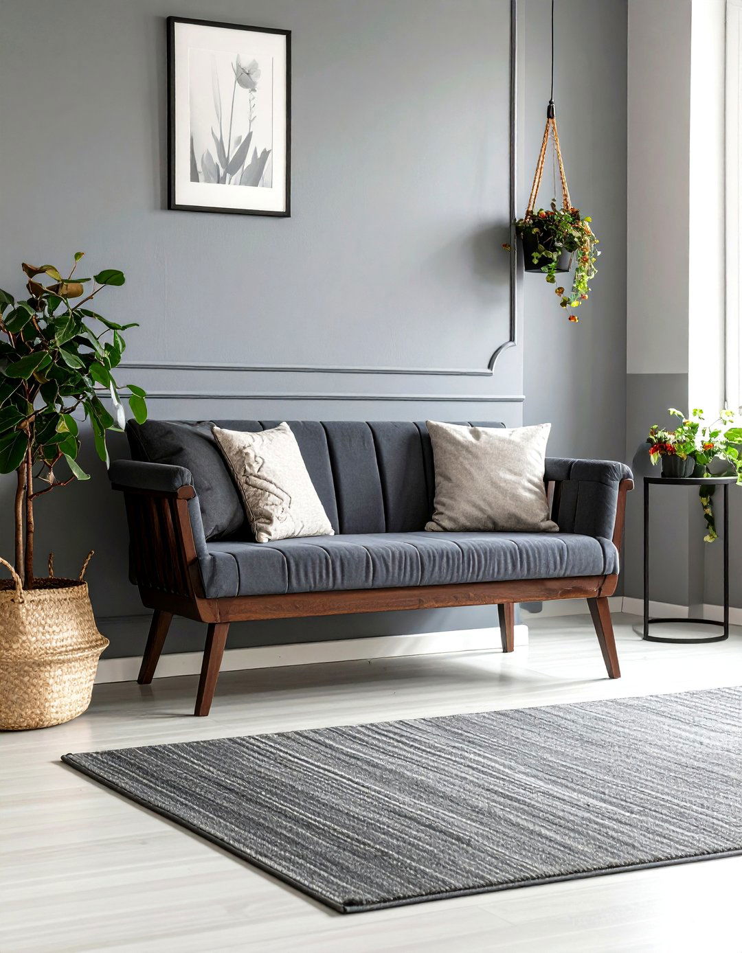 Monochromatic Entryway Bench Scheme - 30 entryway bench ideas