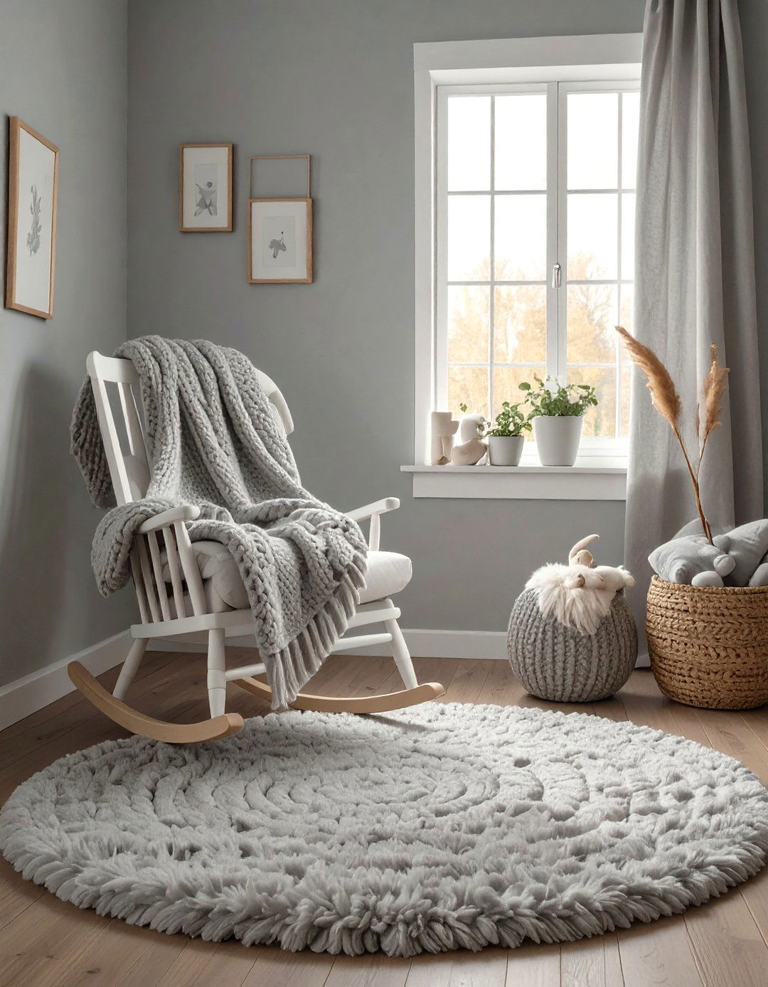 Monochromatic Gray Baby Room - 30 baby room decor ideas