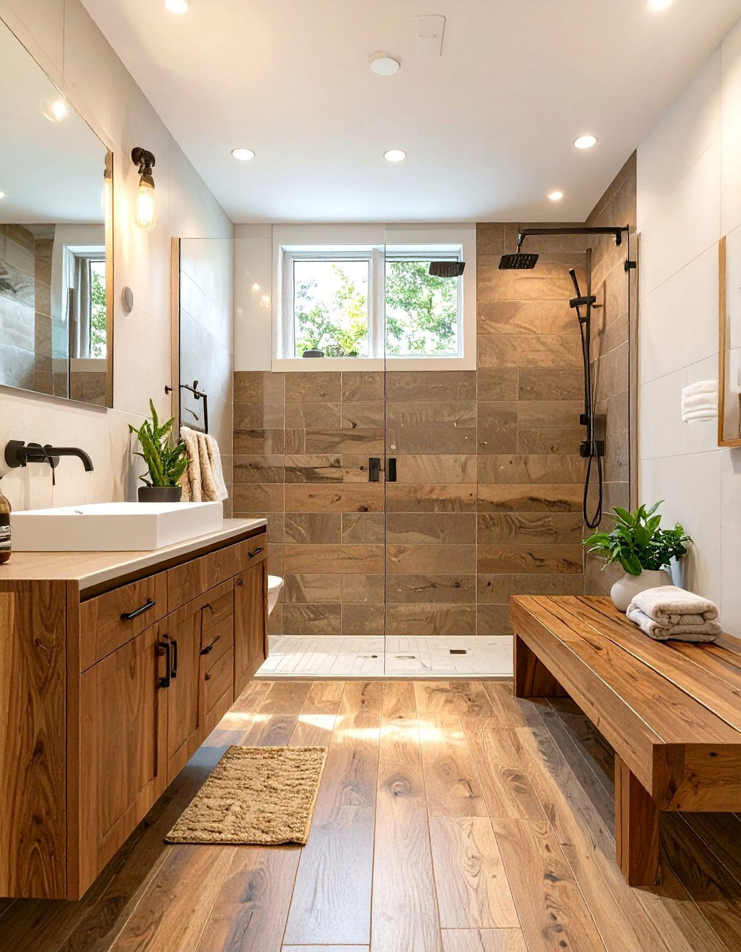 Monochromatic Gray Bathroom - 30 mens bathroom ideas