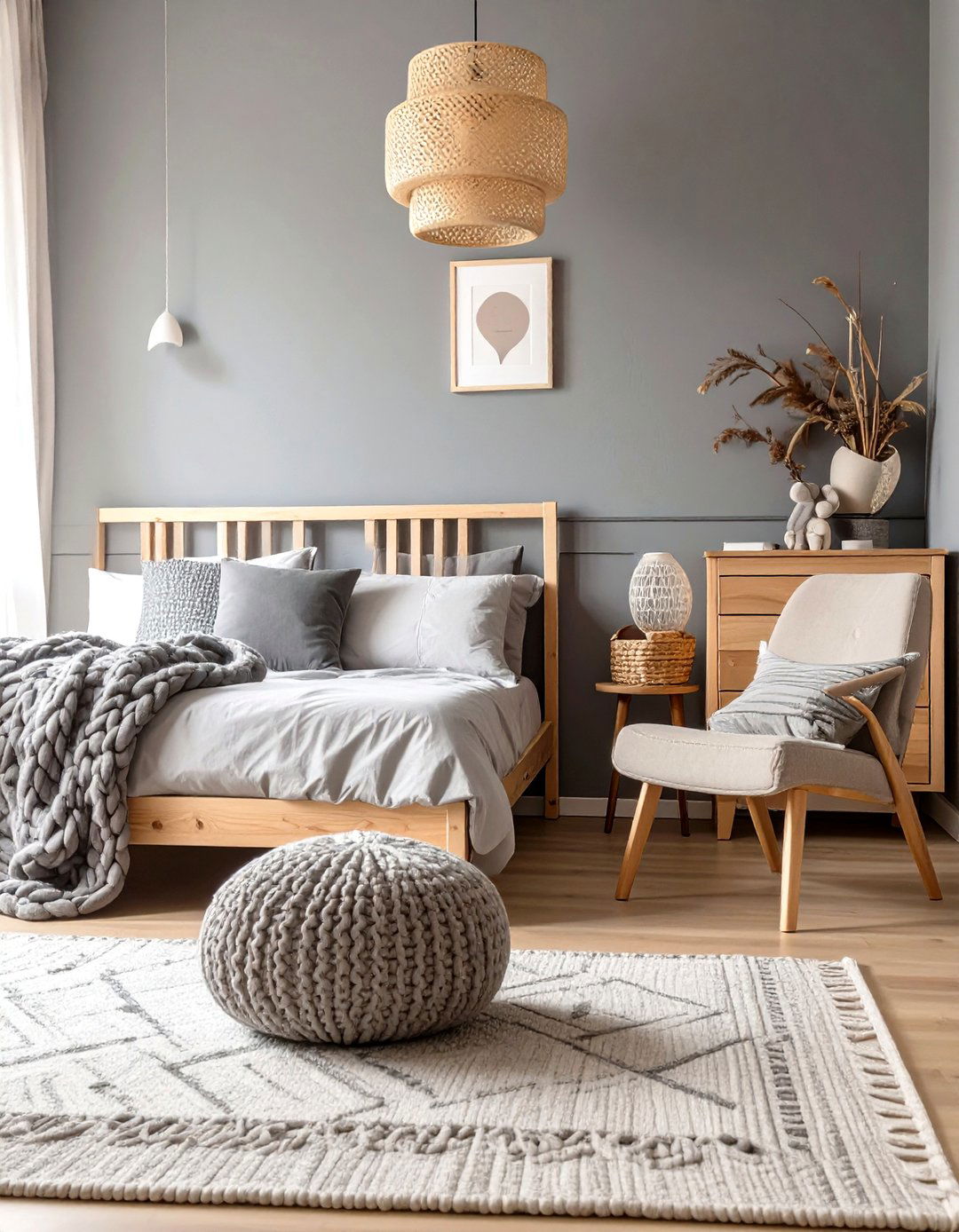Monochromatic Gray Palette - 30 girls room paint ideas