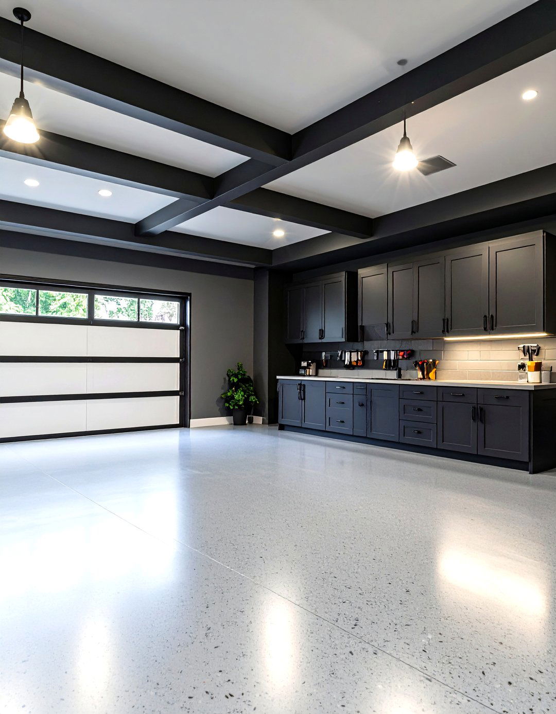 Monochromatic Gray Scale Theme - 30 garage paint color ideas