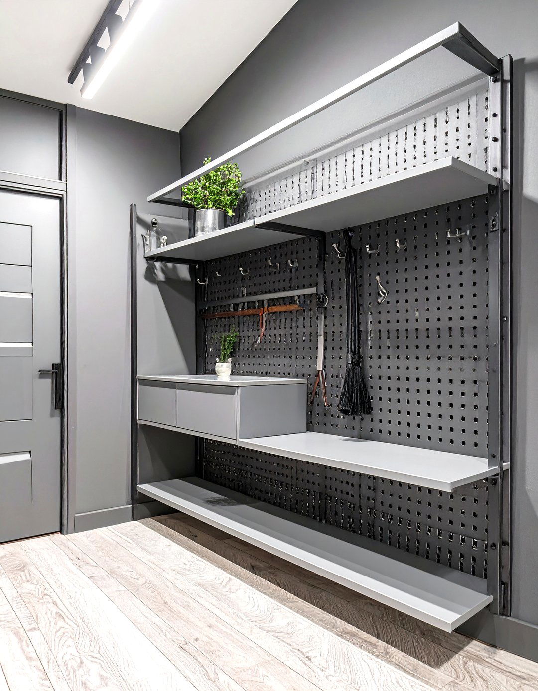 Monochromatic Gray Scheme - 30 broom wall color ideas