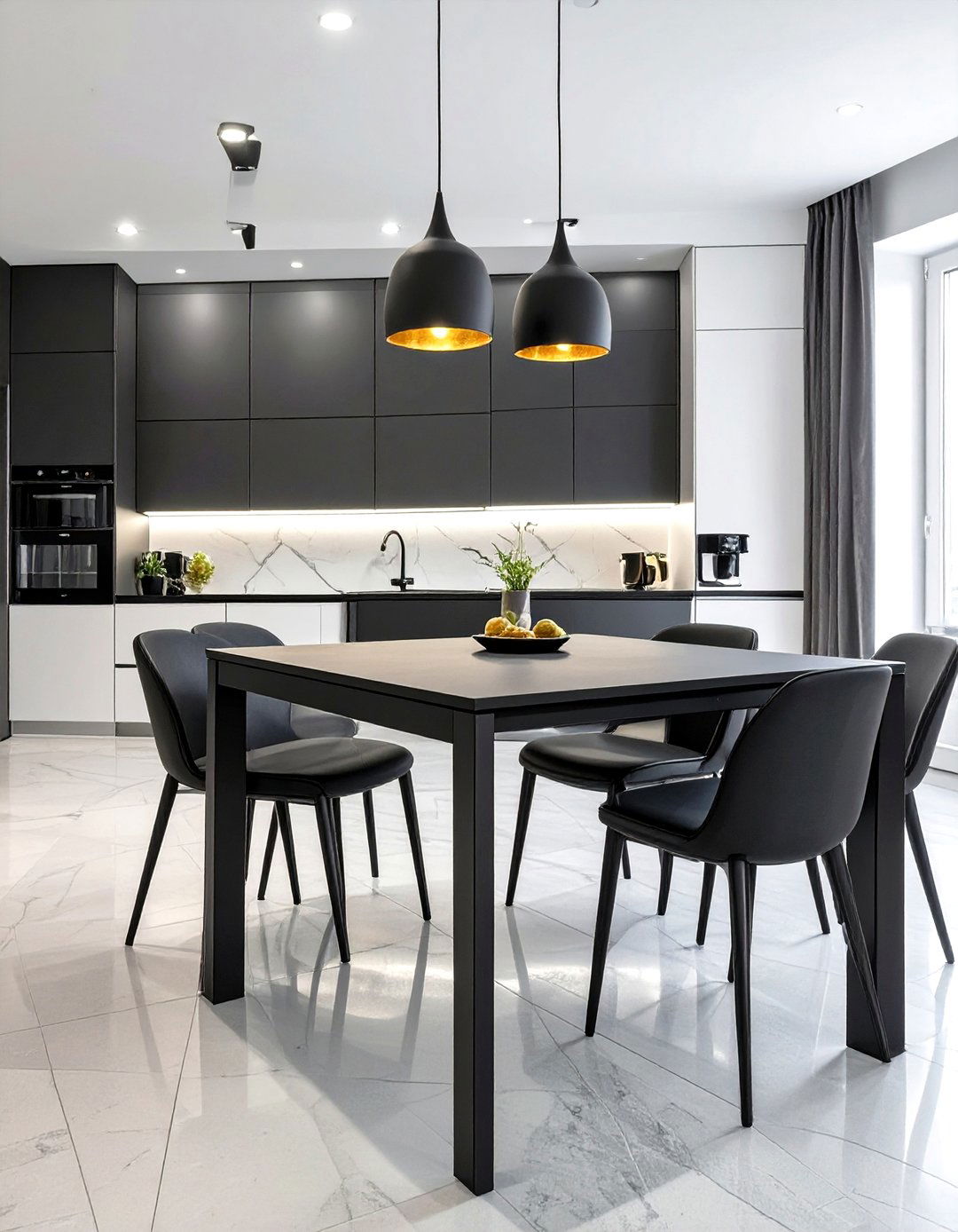 Monochromatic Kitchen Table - 30 what are the best modern kitchen table designs ideas