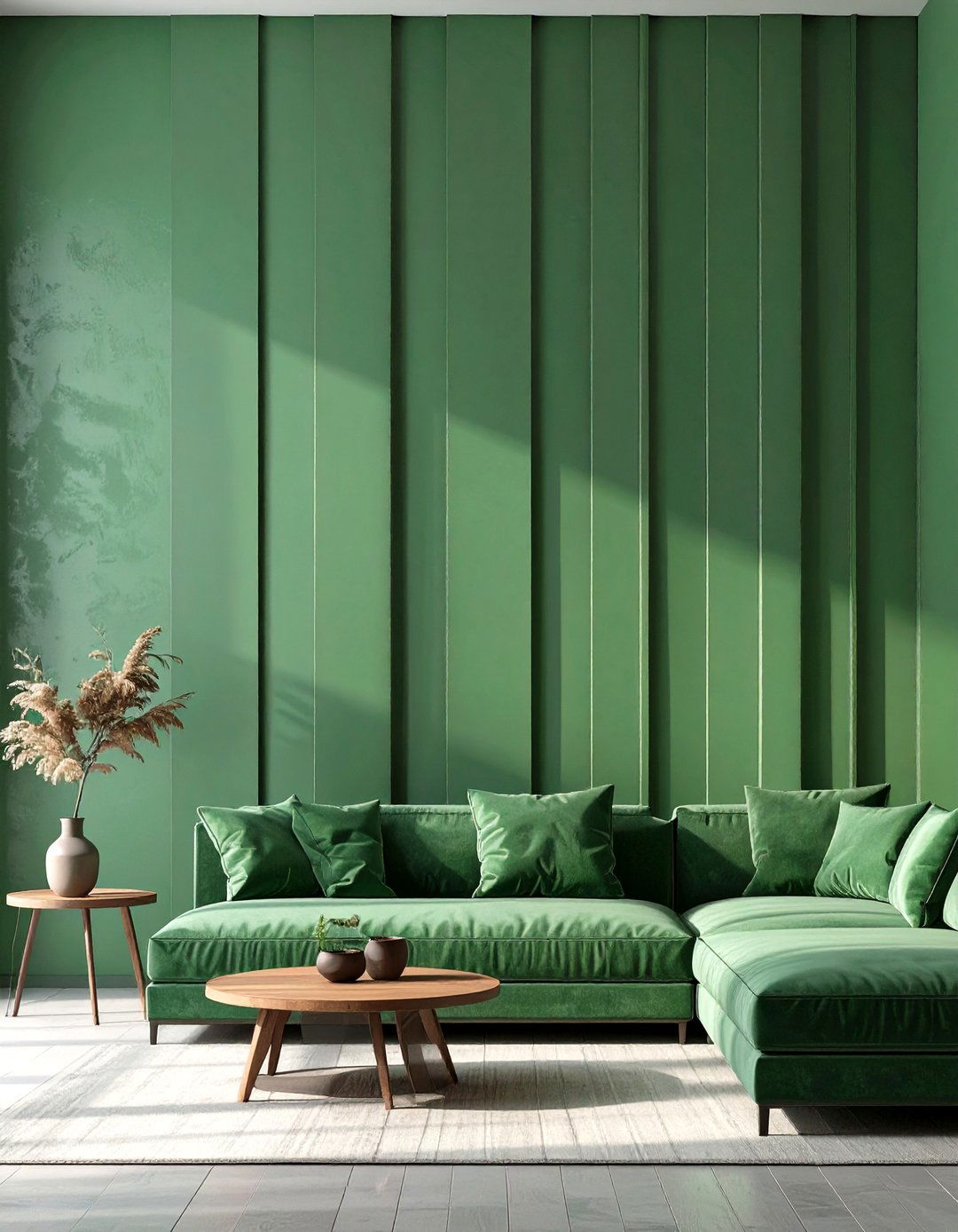 Monochromatic Layered Texture - 30 broom wall paint ideas