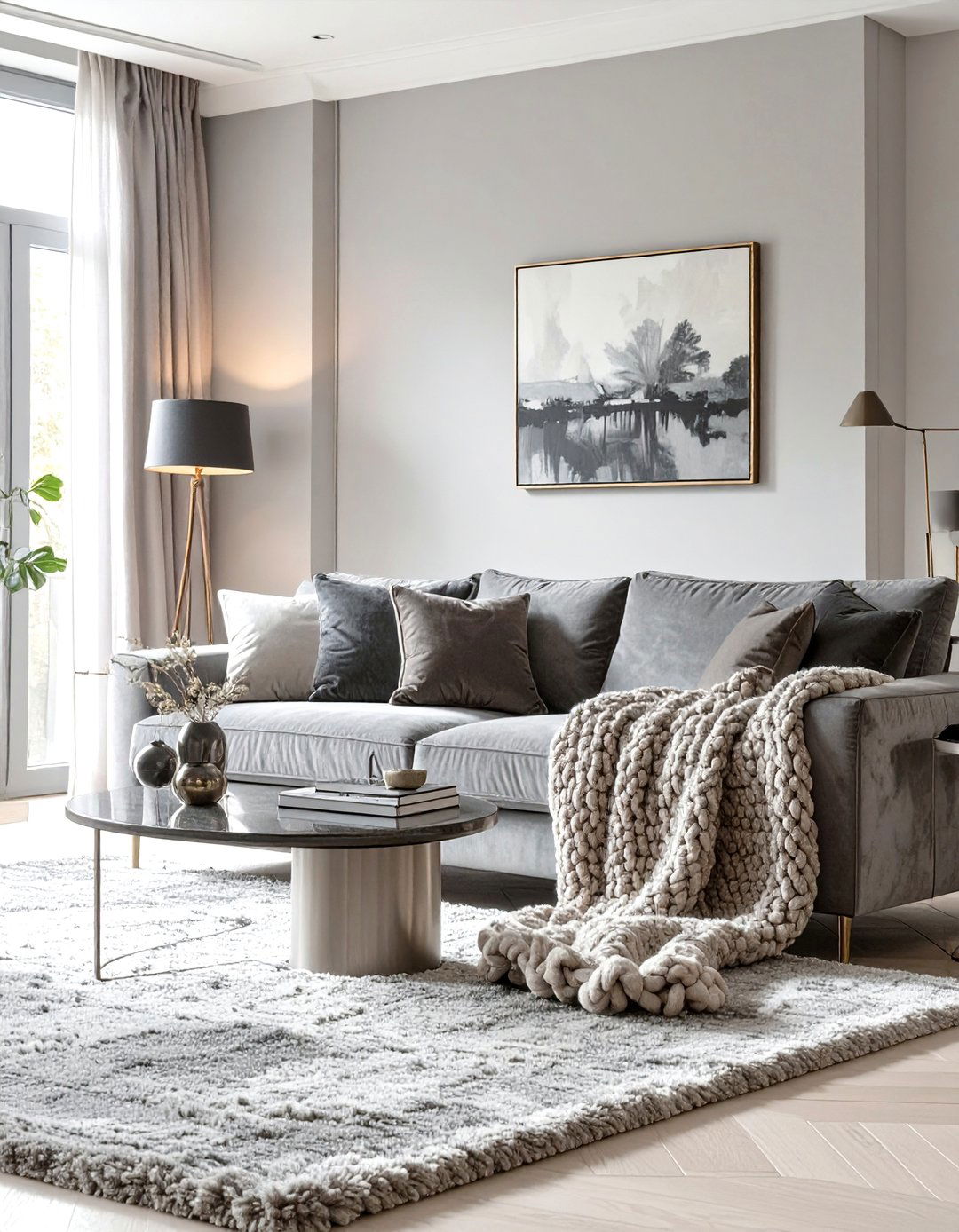Monochromatic Living Room Scheme - 30 big living room ideas