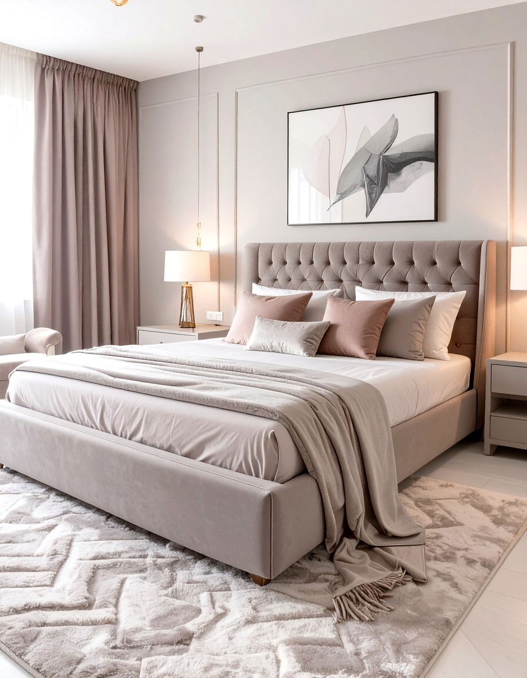 Monochromatic Magic Bedroom - 30 cute bedroom ideas