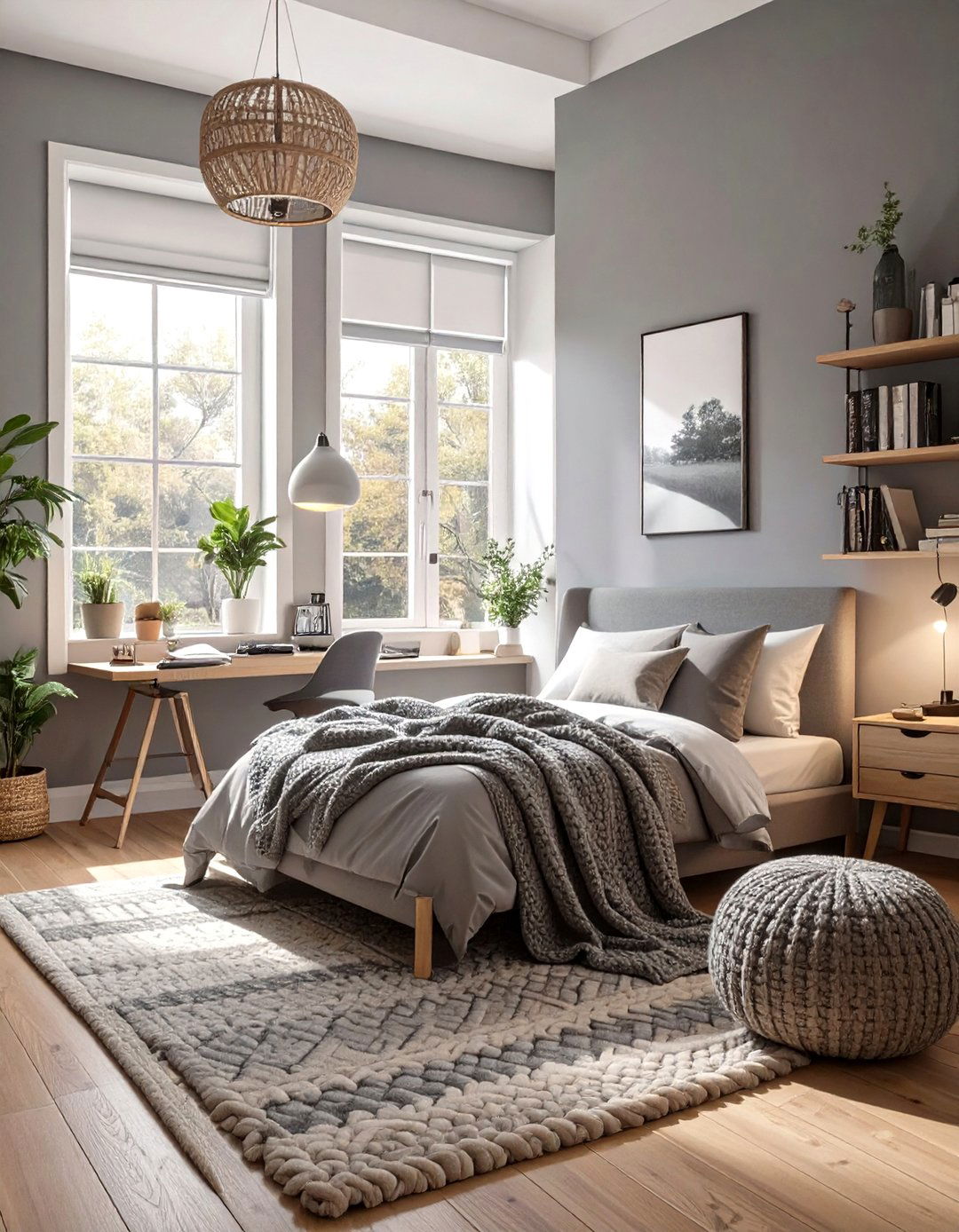 Monochromatic Modern Dorm Room - 30 college dorm room ideas