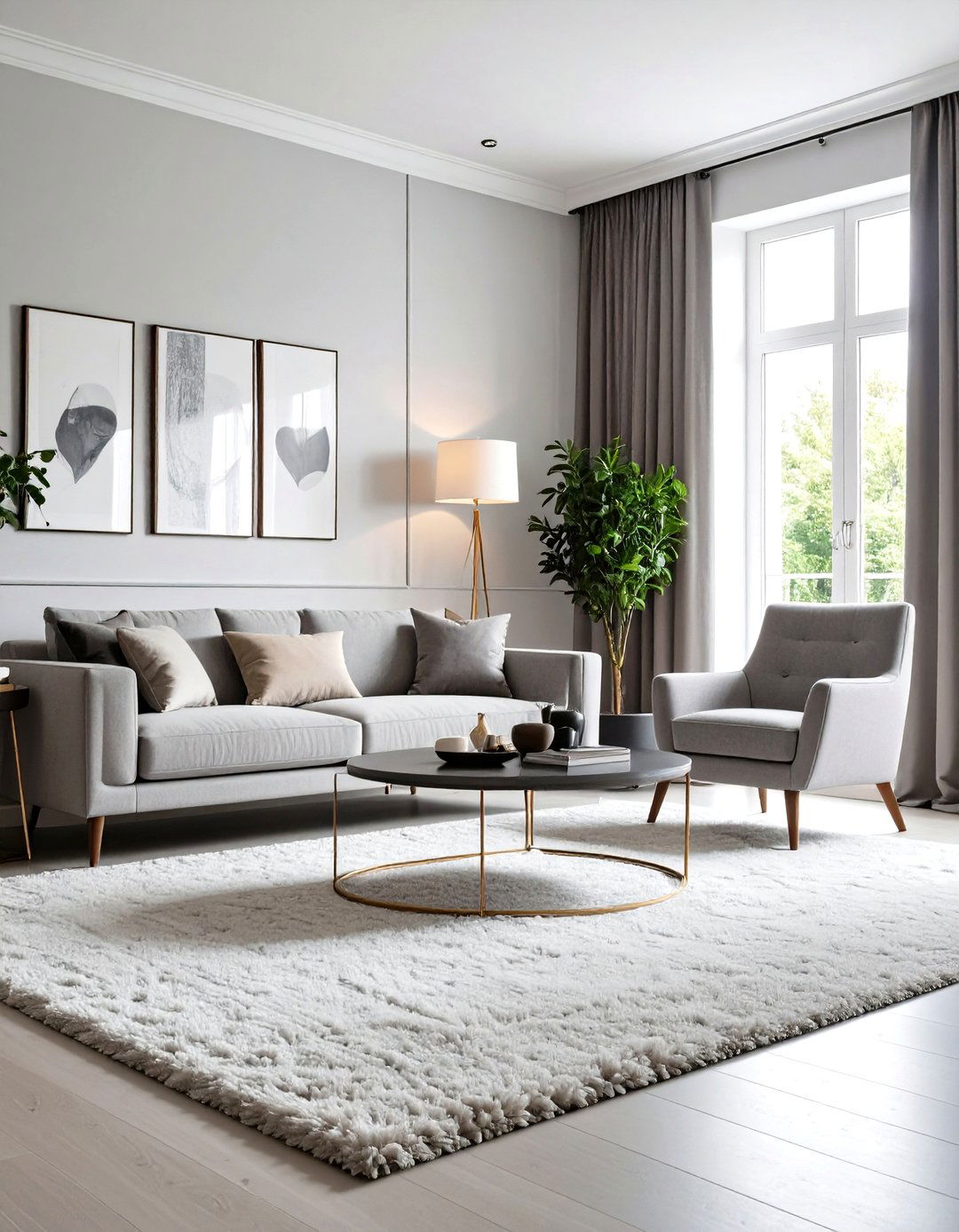 Monochromatic Modern Living Room - 30 interior design living room ideas