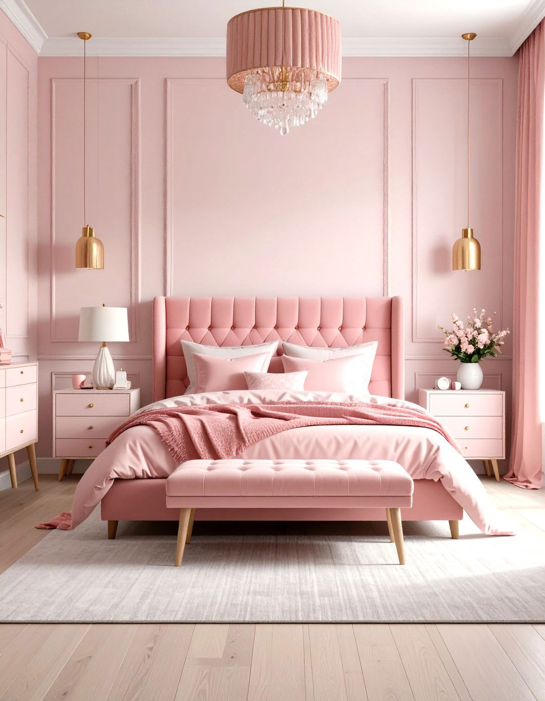 Monochromatic Pink Dream Room - 30 little girls room ideas
