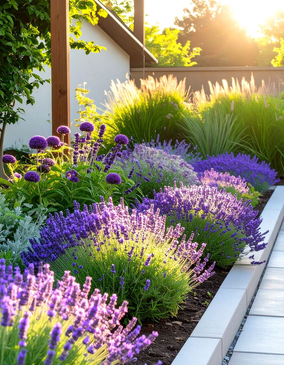 Monochromatic Planting Scheme - 30 small garden design ideas
