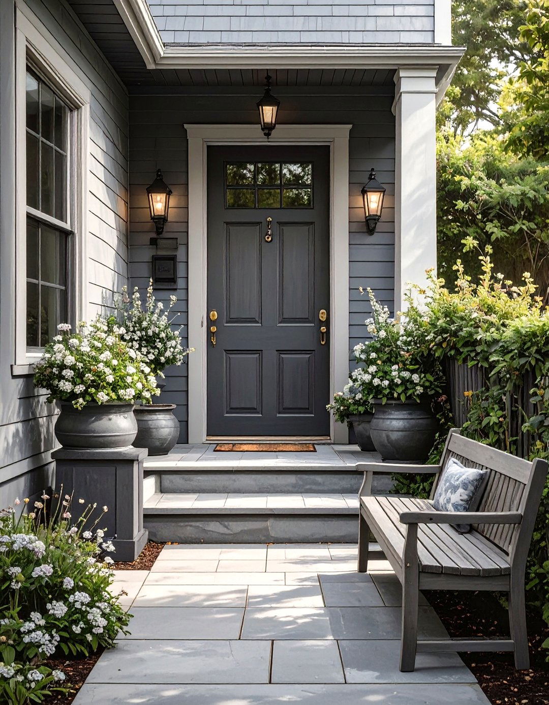 30 Narrow Front Porch Ideas to Boost Curb Appeal - We Love Home Blog