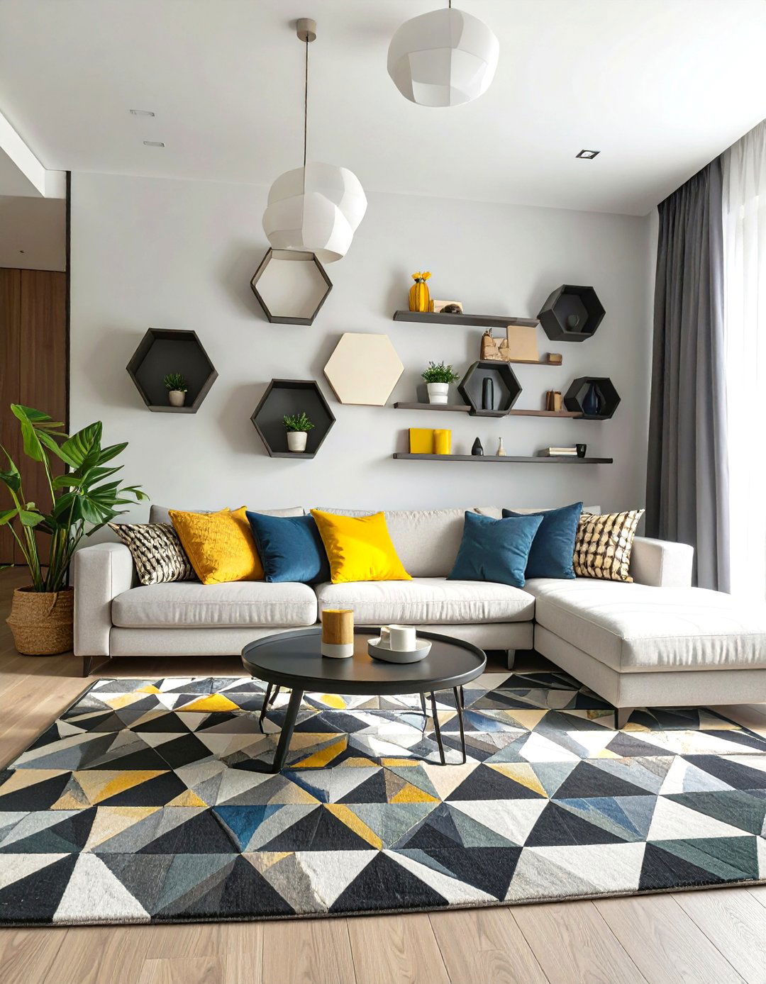 Monochrome Interior Design Using Geometric Shapes - 30 what is monochrome interior design ideas