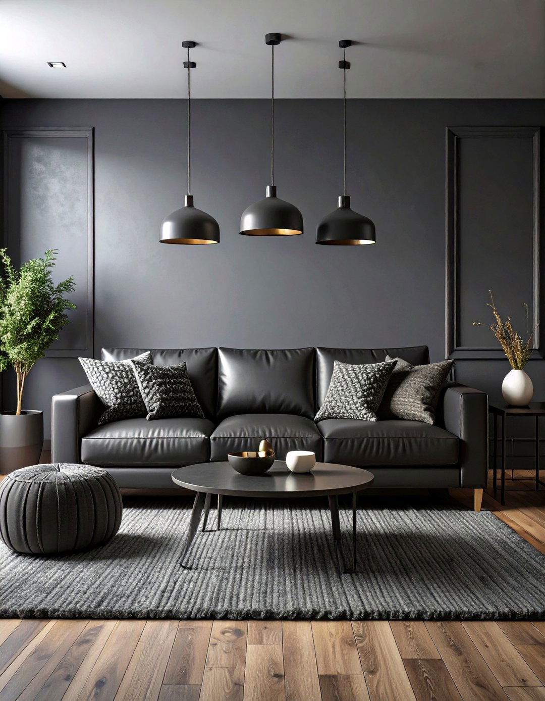 Monochrome Living Room - 30 aesthetic living room ideas