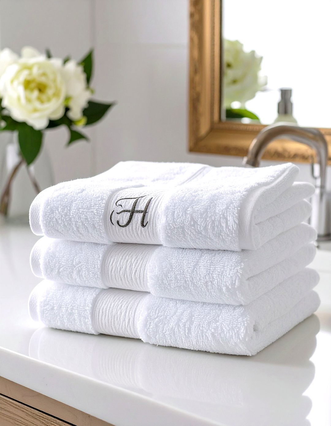 Monogrammed Hand Towels - 30 inexpensive bridal shower gift ideas