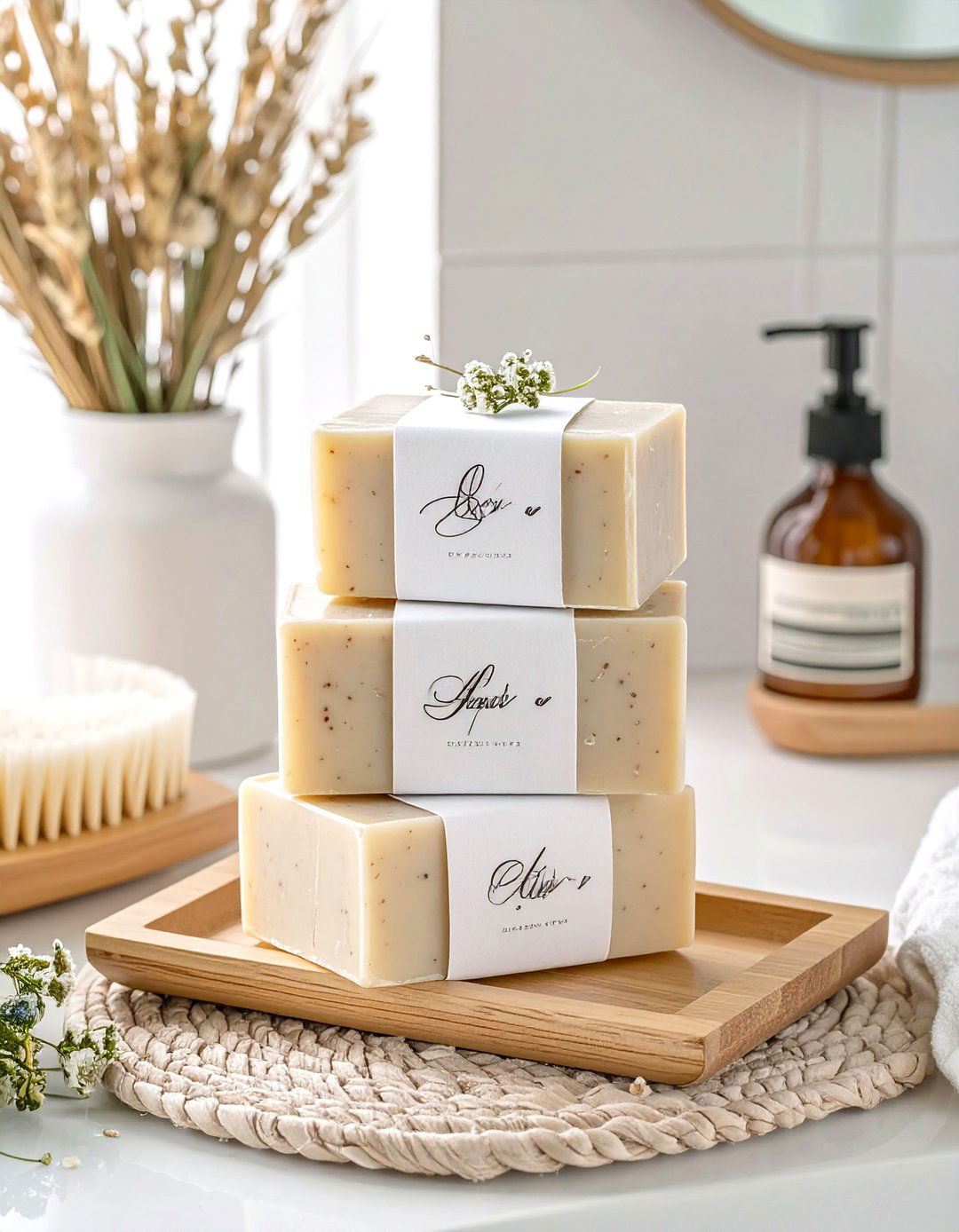 Monogrammed Soap Bar Favors - 30 inexpensive baby shower favors ideas