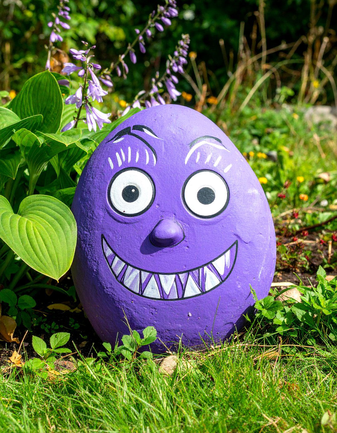 Monster Painted Rocks - 30 rock painting ideas for garden