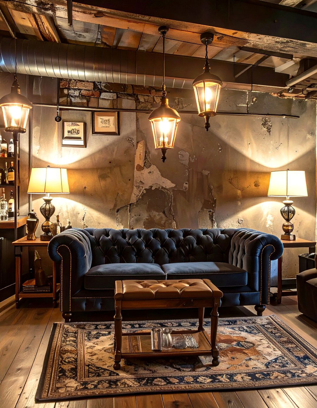 Moody Basement Speakeasy - 30 basement furniture ideas