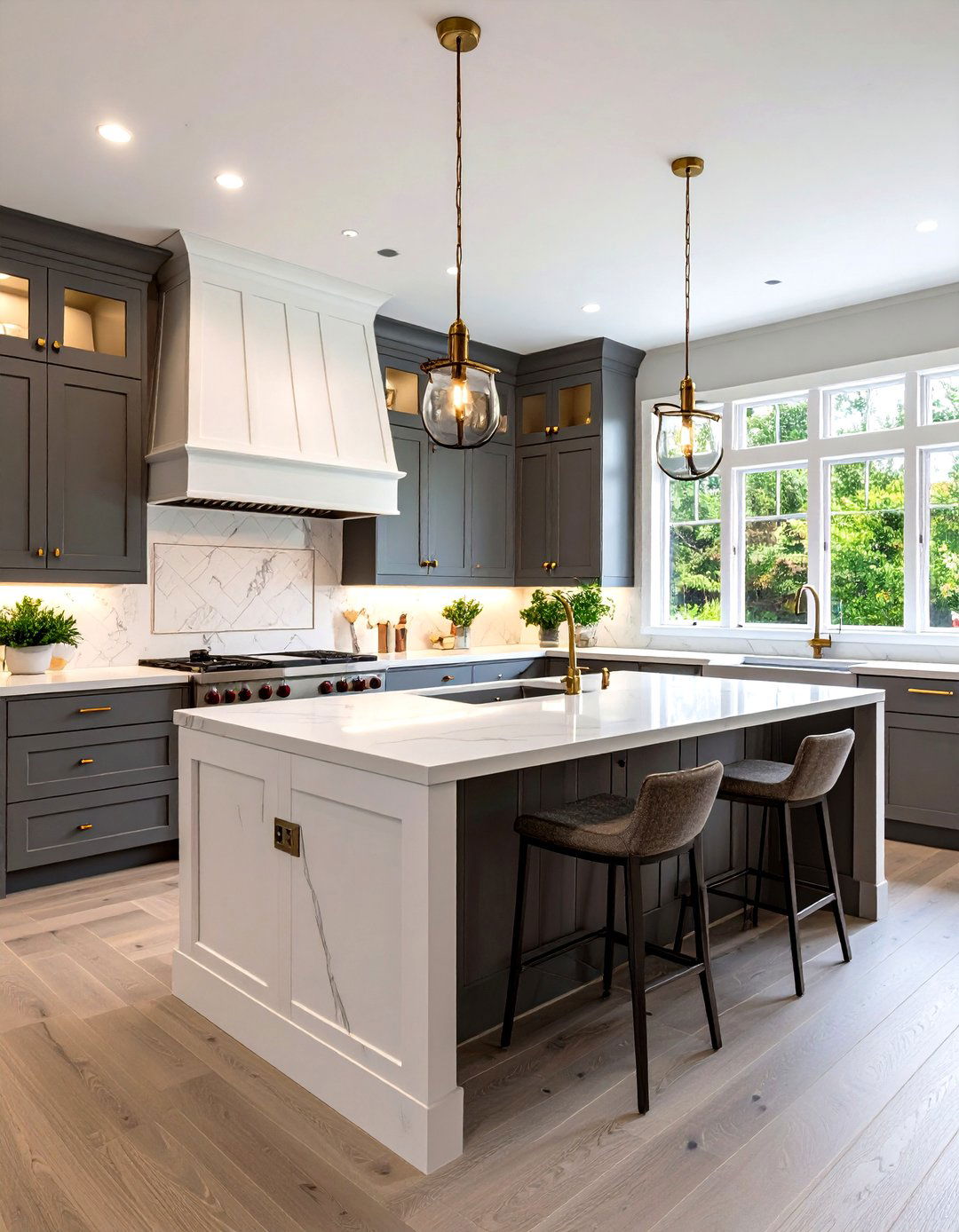 Moody Charcoal Gray Kitchen Cabinets - 30 kitchen cabinets paint ideas