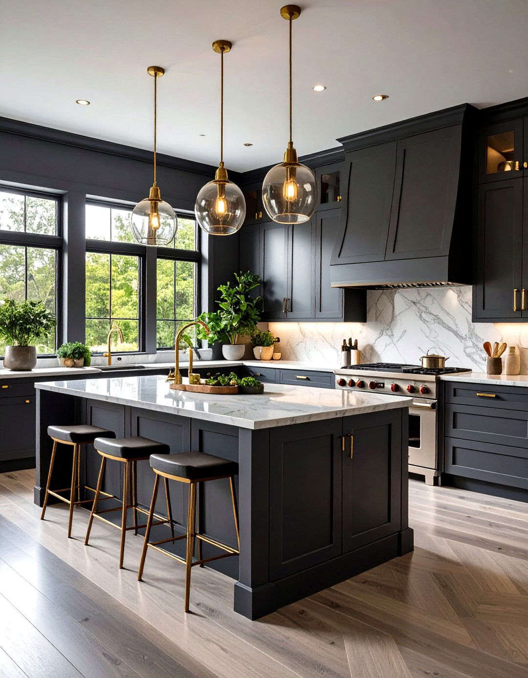 Moody Charcoal Grey Kitchen - 30 grey kitchen ideas